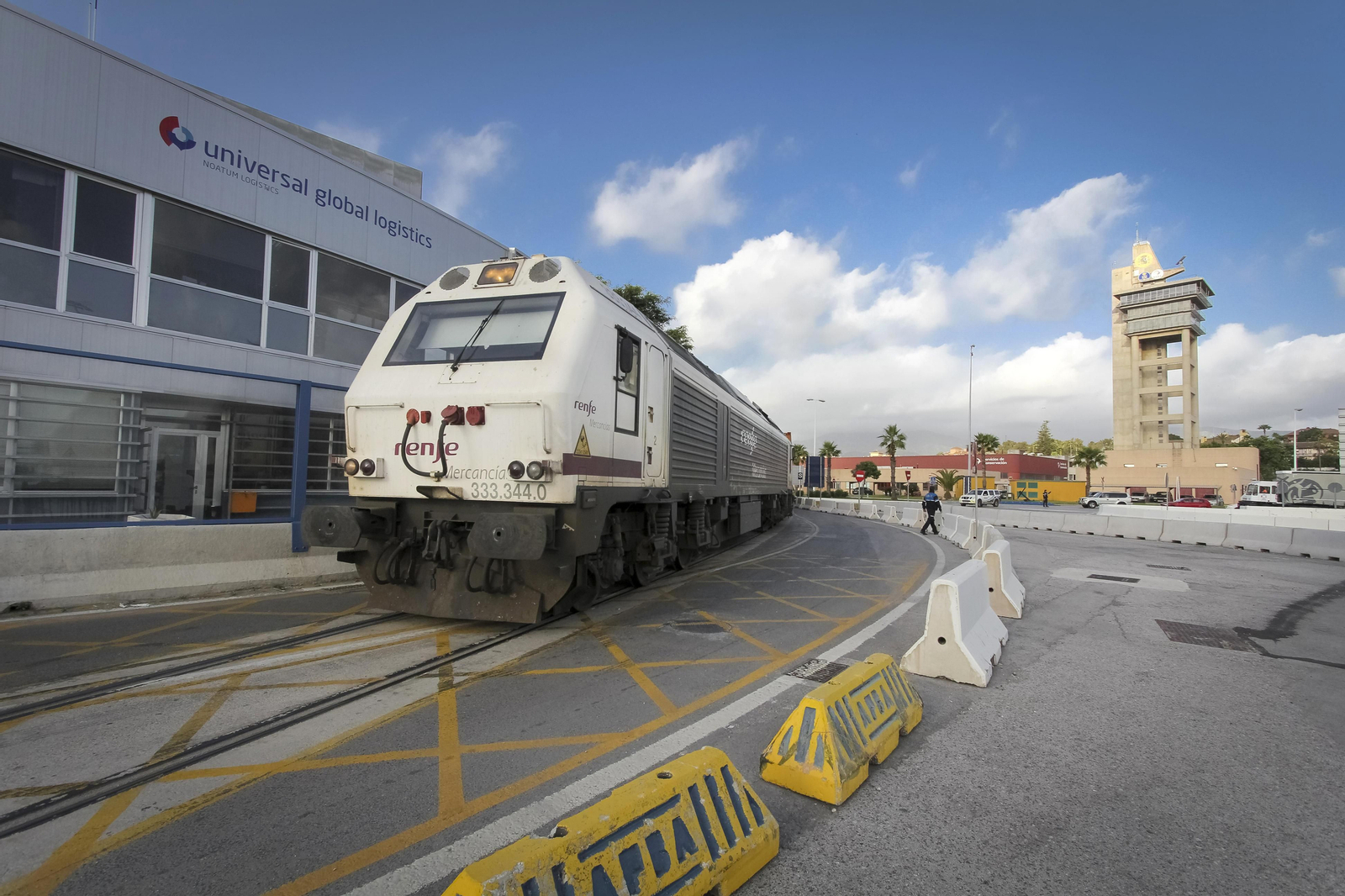 Un tren en el Puerto de Algeciras