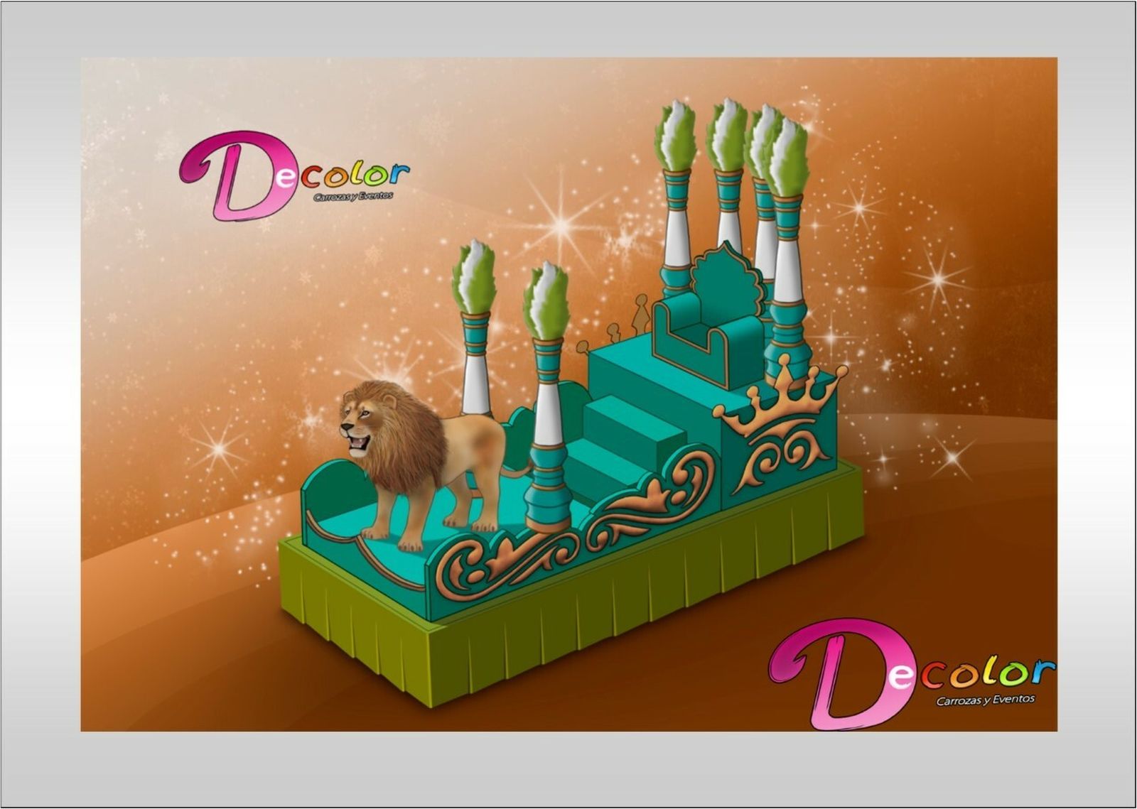 Los bocetos de las carrozas de la Cabalgta de Chiclana