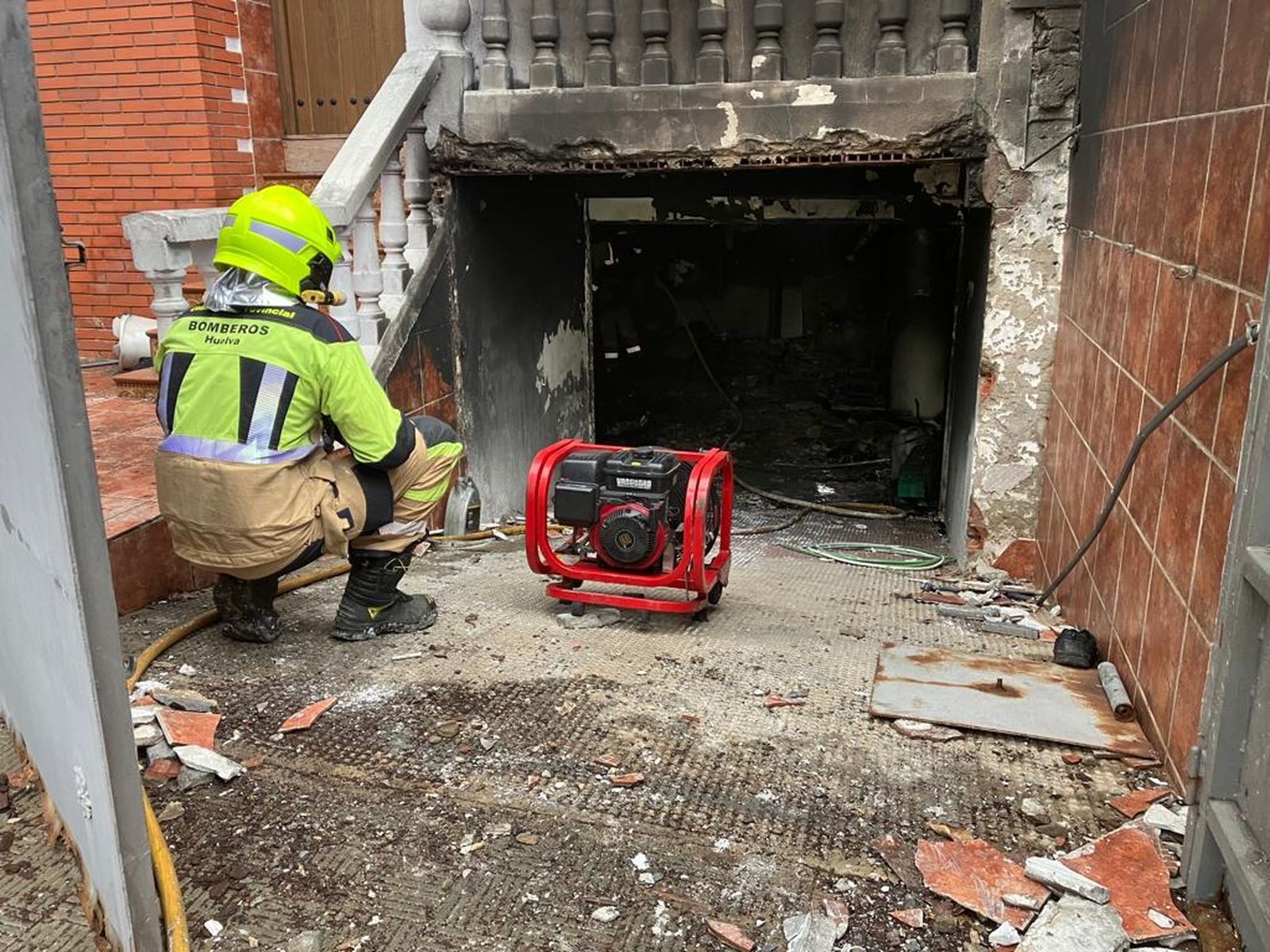 Lugar en el que se produjo la deflagración.