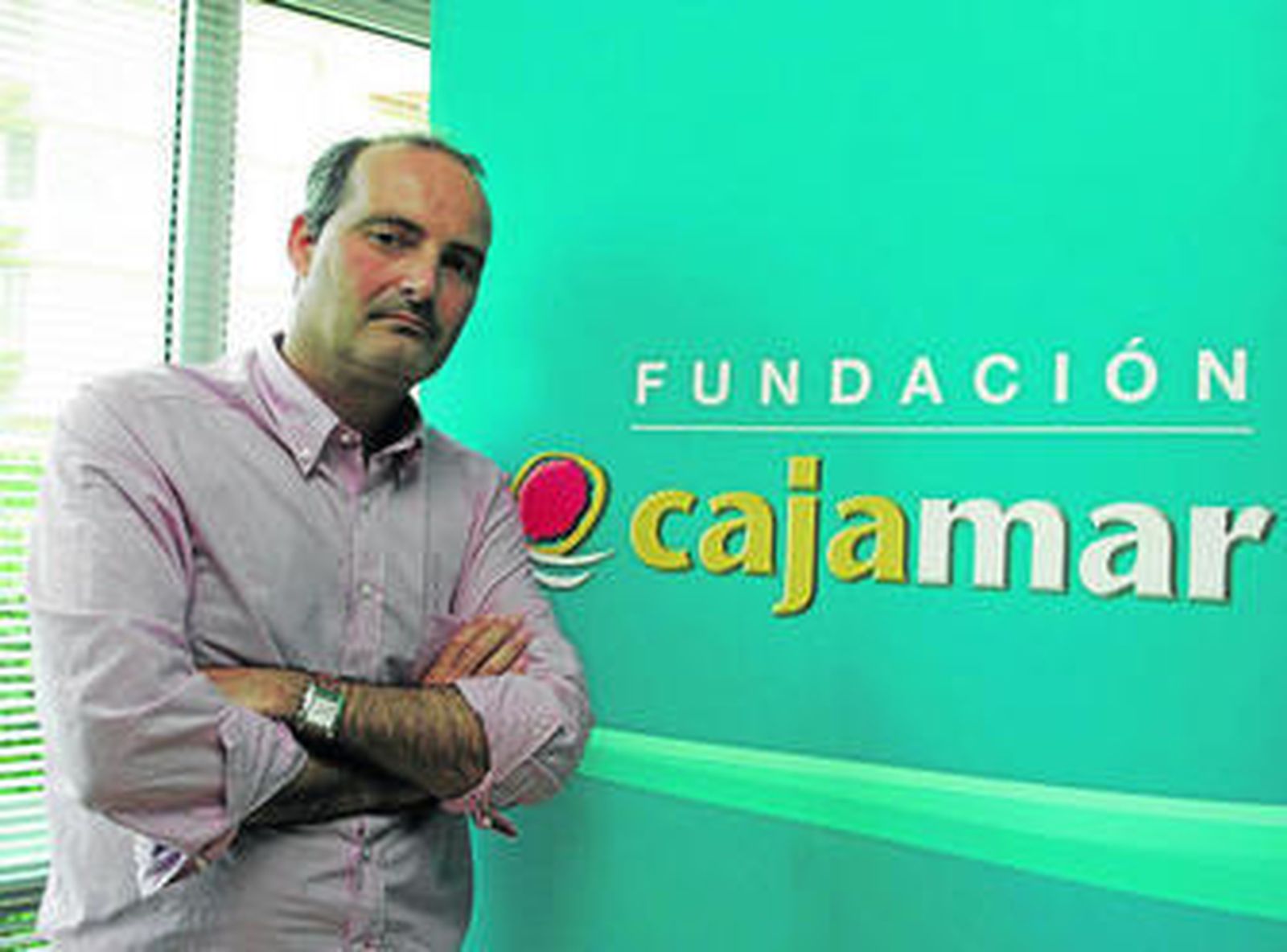 David Uclés, de Cajamar, presentaba el libro en el marco del congreso.