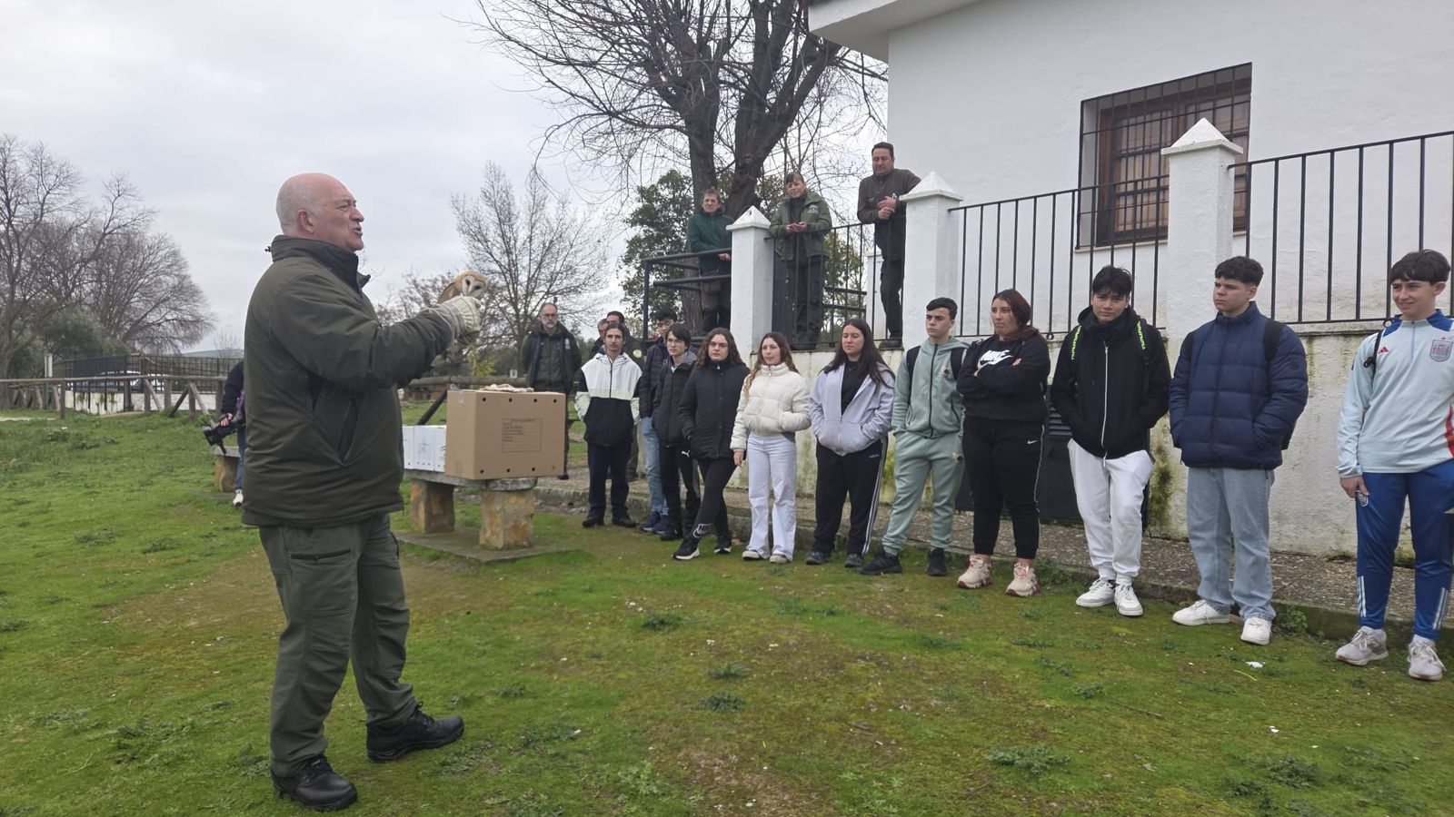 Otro momento de la visita.