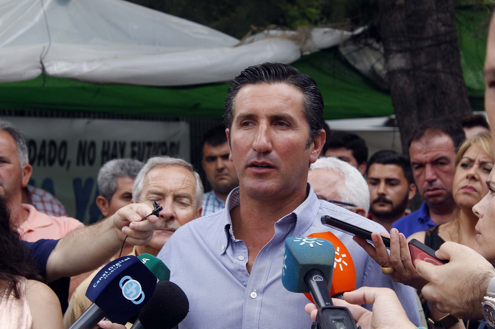 Cristóbal Picón responsable de la comunidad de regantes de El Fresno.