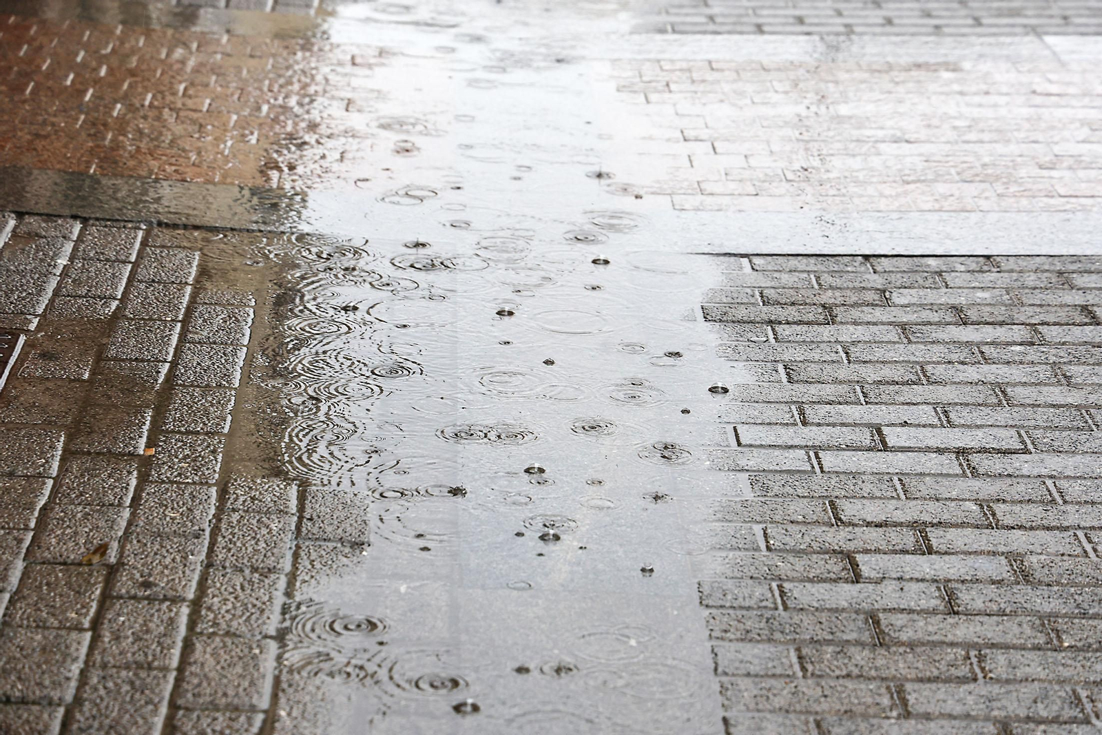 Imágenes de la lluviosa mañana de sábado en Huelva