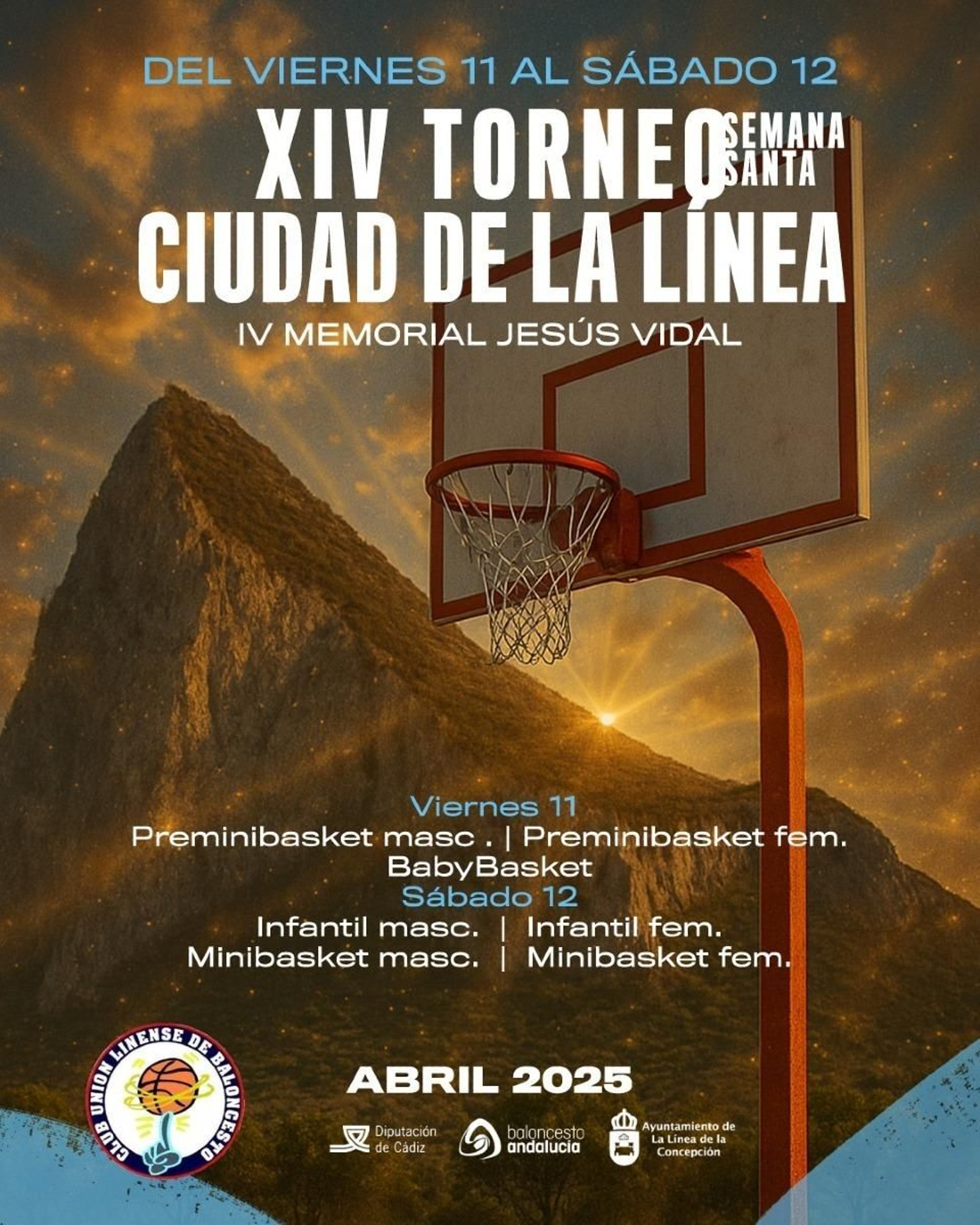 El cartel anunciador del torneo de Semana Santa de La Línea