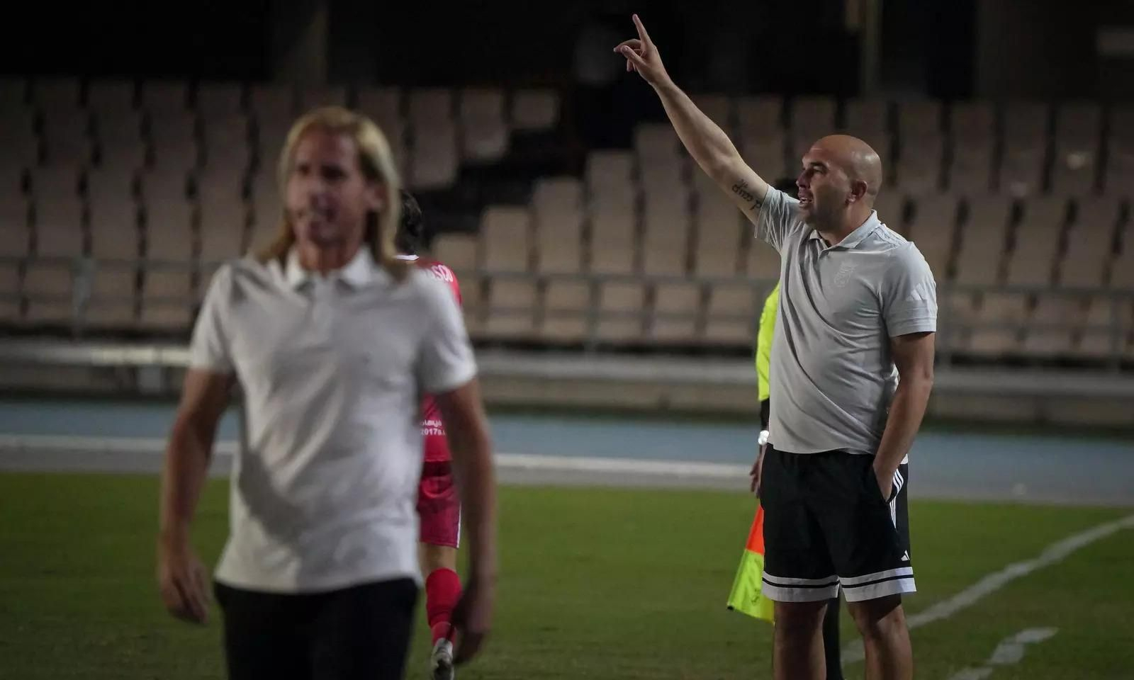 Diego Galiano y Checa, en el Xerez CD - Minera de hace unas semanas en Chapín. Diego Galiano y Checa, en el Xerez CD - Minera de hace unas semanas en Chapín.