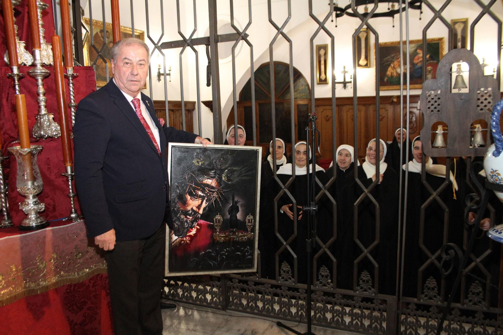 Imágenes de la Presentación del cartel del Vía Crucis de Pasión en las Agustinas