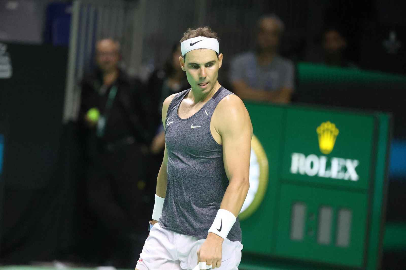 Rafa Nadal se machaca en el Carpena