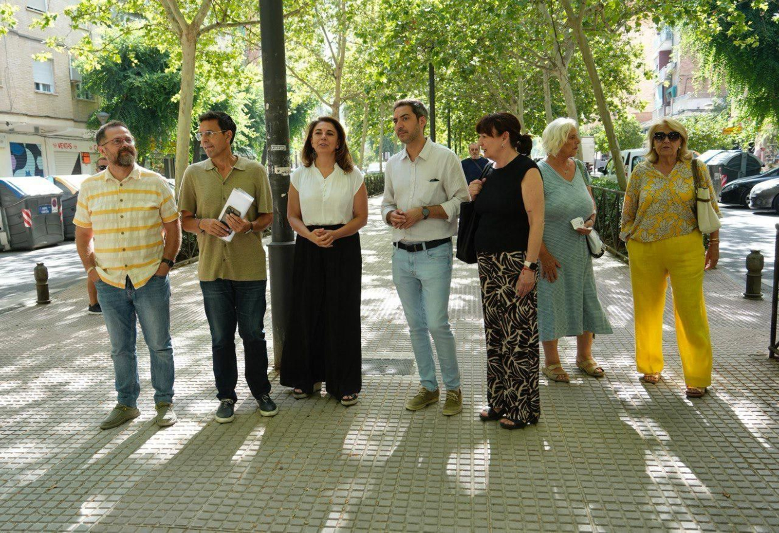 Visita del Grupo Municipal Socialista a la Avenida Don Bosco