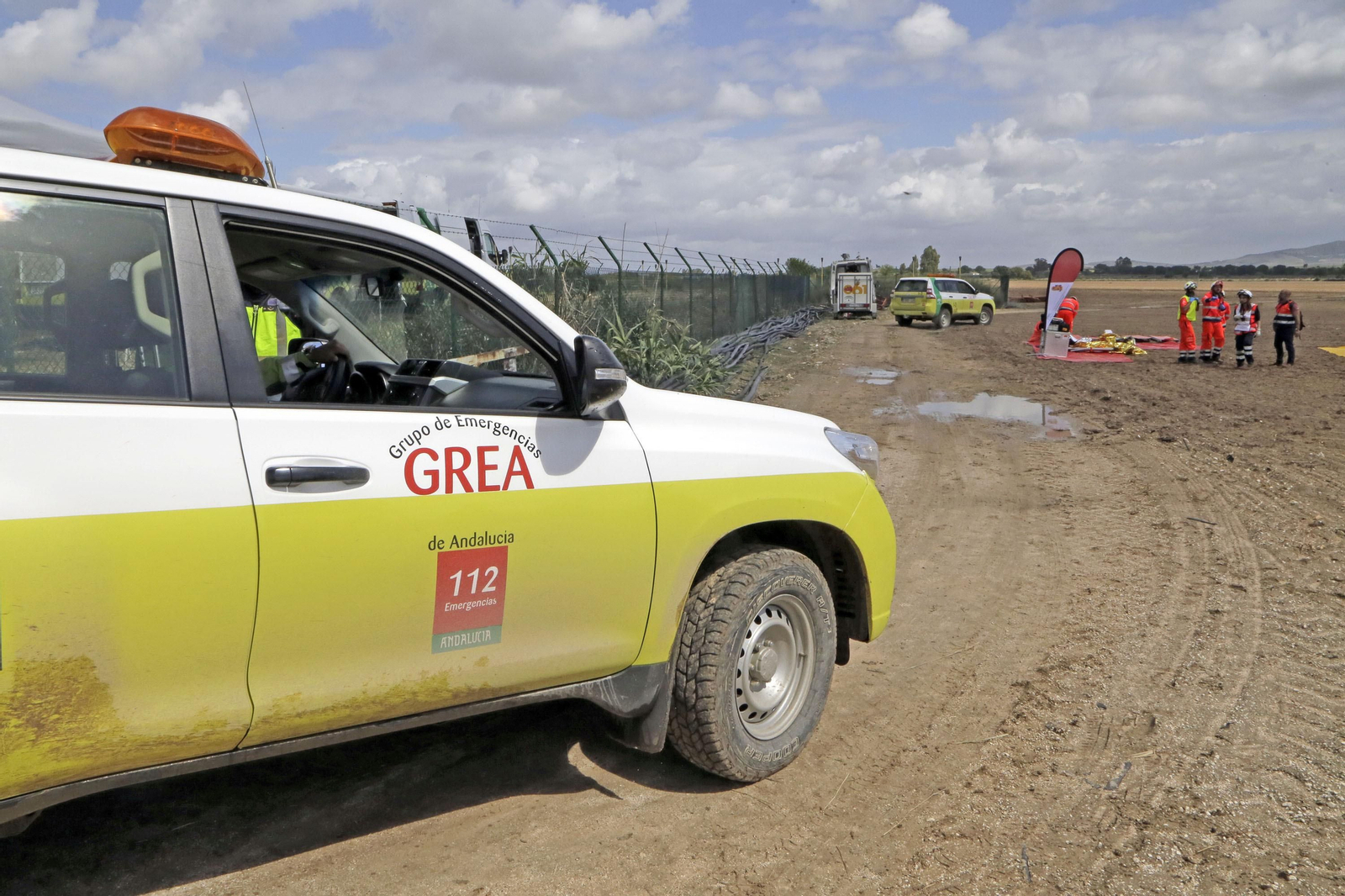 Simulacro de accidente aéreo en el aeropuerto de Jerez