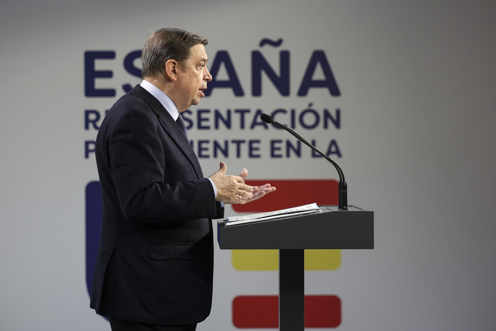 El ministro Luis Planas en una comparecencia reciente. El ministro Luis Planas en una comparecencia reciente.