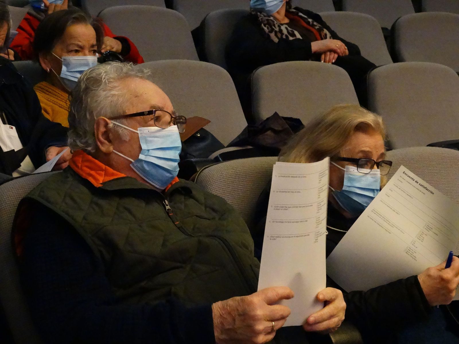Fotografías de la presentación en el Hospital Juan Ramón Jiménez de la nueva escuela de ictus
