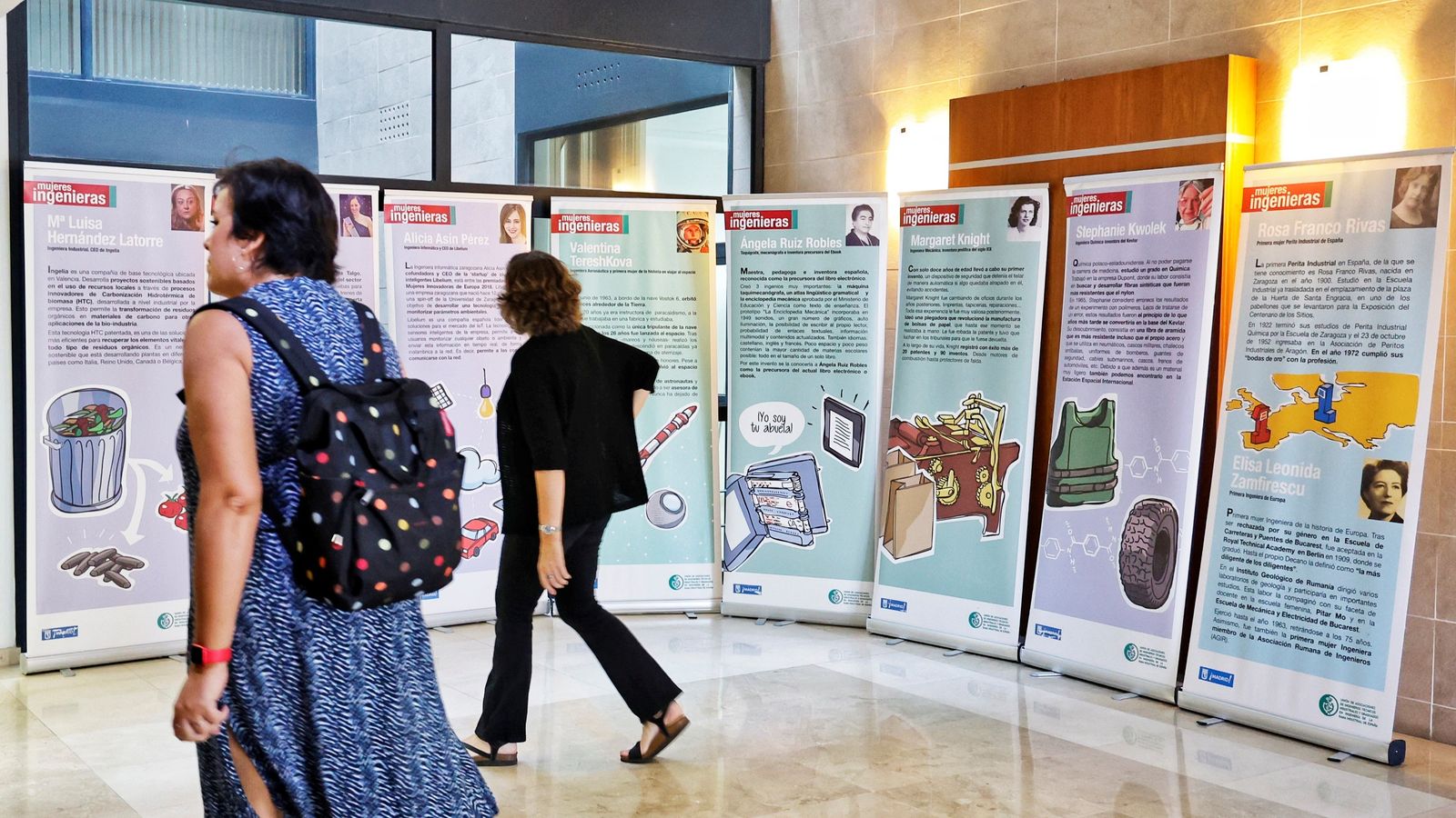 La CEC acoge una exposición sobre 30 mujeres ingenieras.