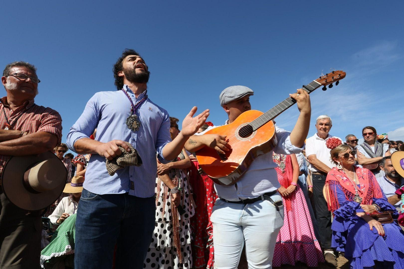 Misa de romeros de las hermandades de Jerez y El Puerto en Marismillas