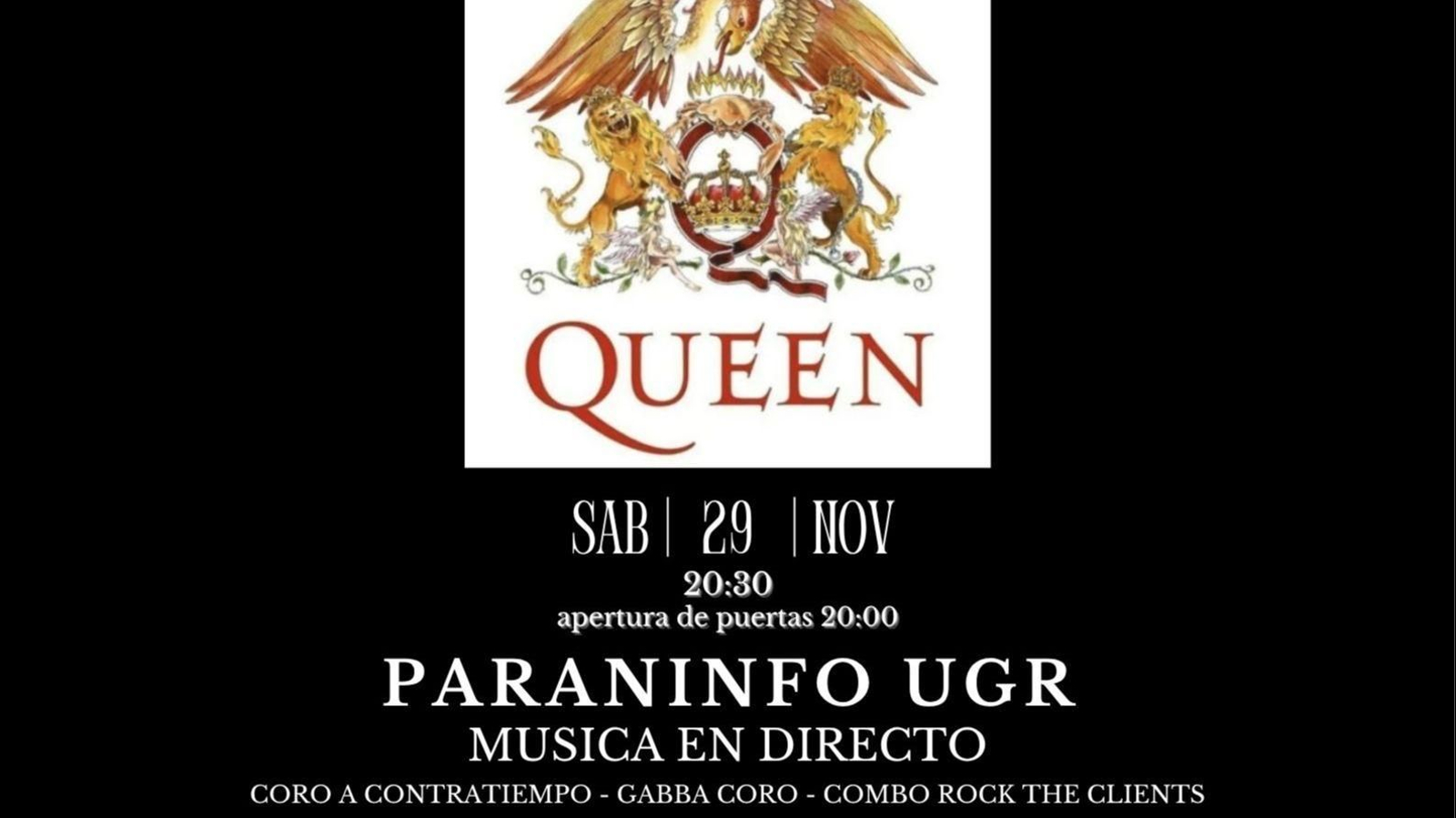 Cartel del evento de este sábado en Granada.