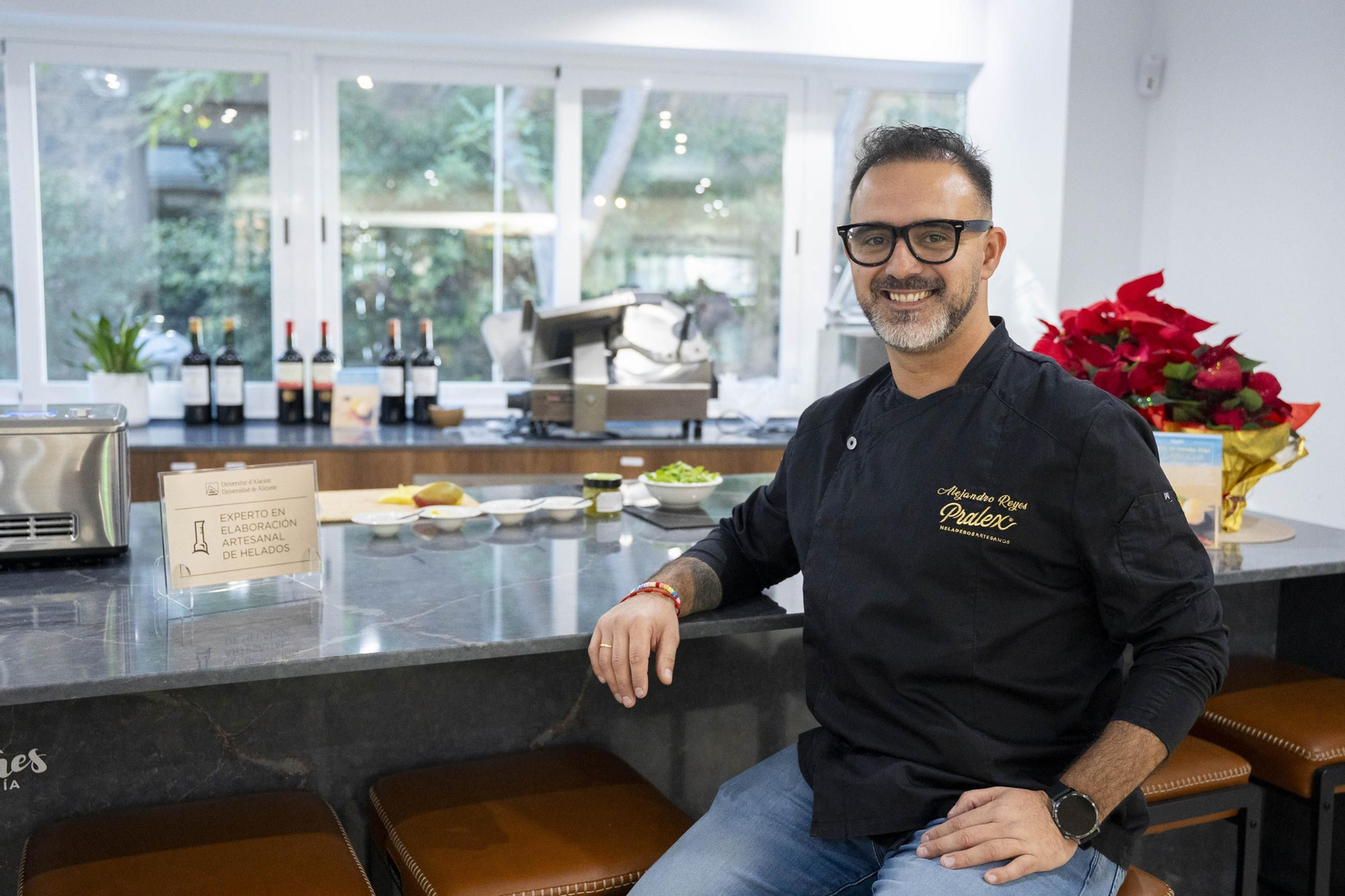 Las imágenes del delicioso sorbete gourmet de Gamba Roja de Alejandro Reyes