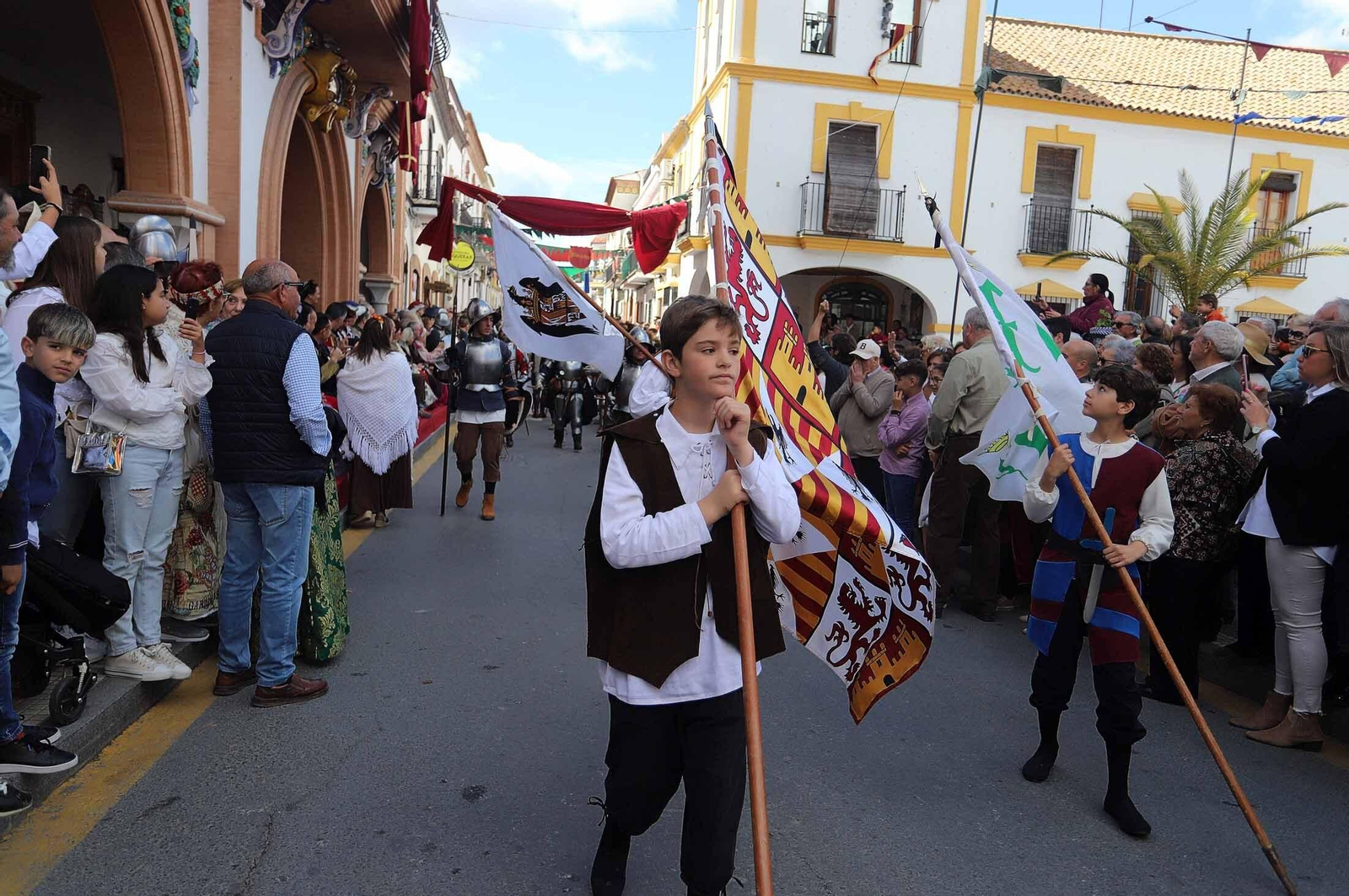 Imágenes del gran ambiente en la Feria Medieval de Palos de la Frontera, Huelva