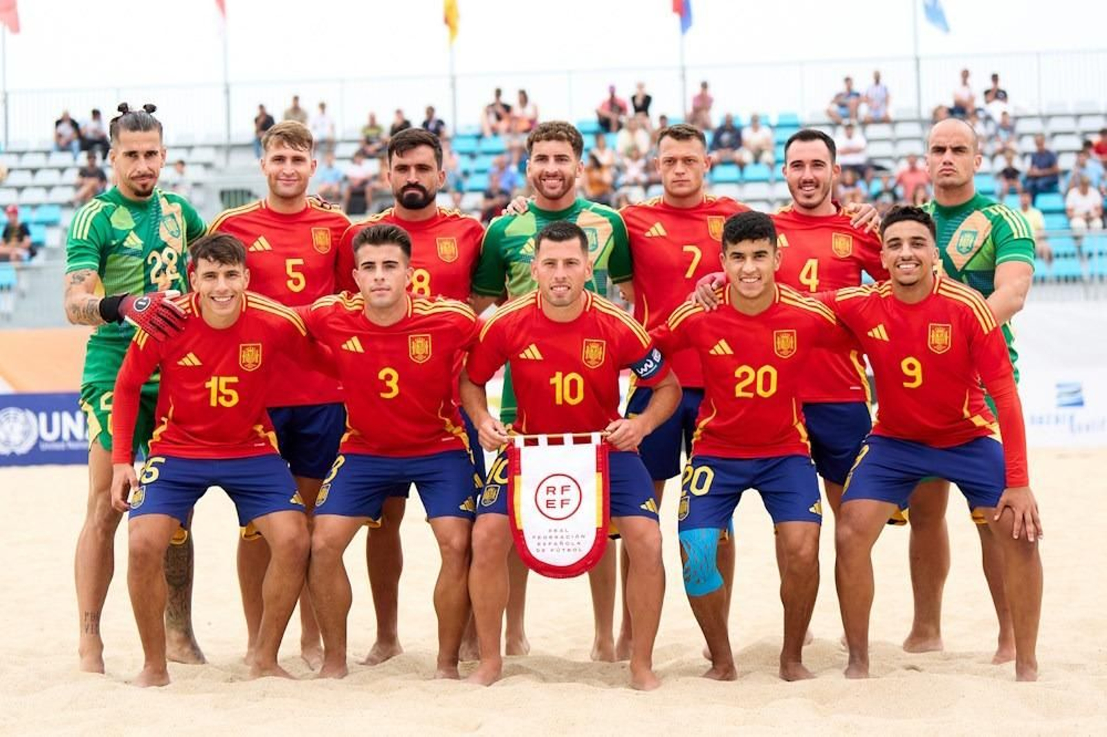 La selección española de fútbol playa. La selección española de fútbol playa.