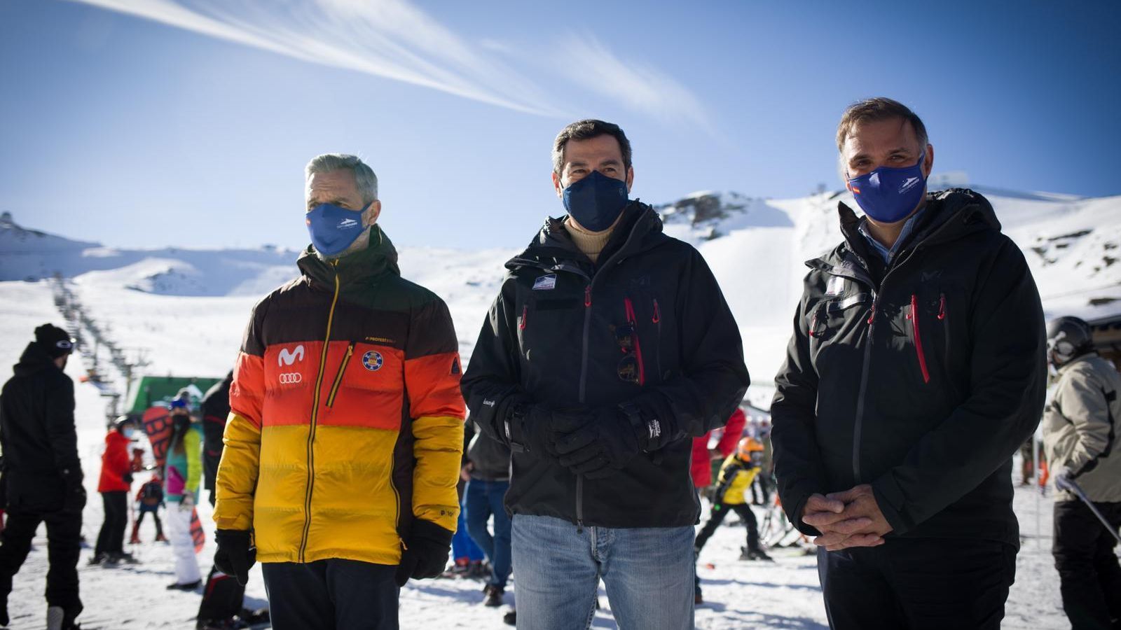 Un momento de la visita.