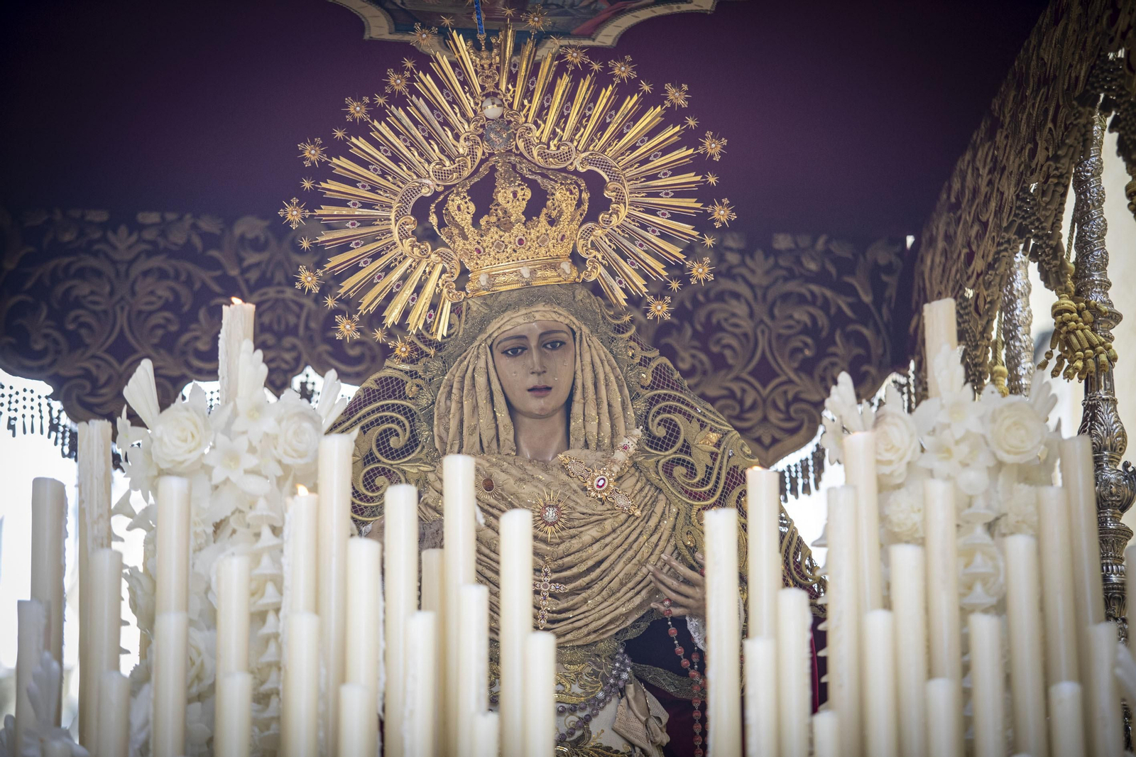 Las imágenes de la cofradía de Las Penas en la Semana Santa de Cádiz 2022