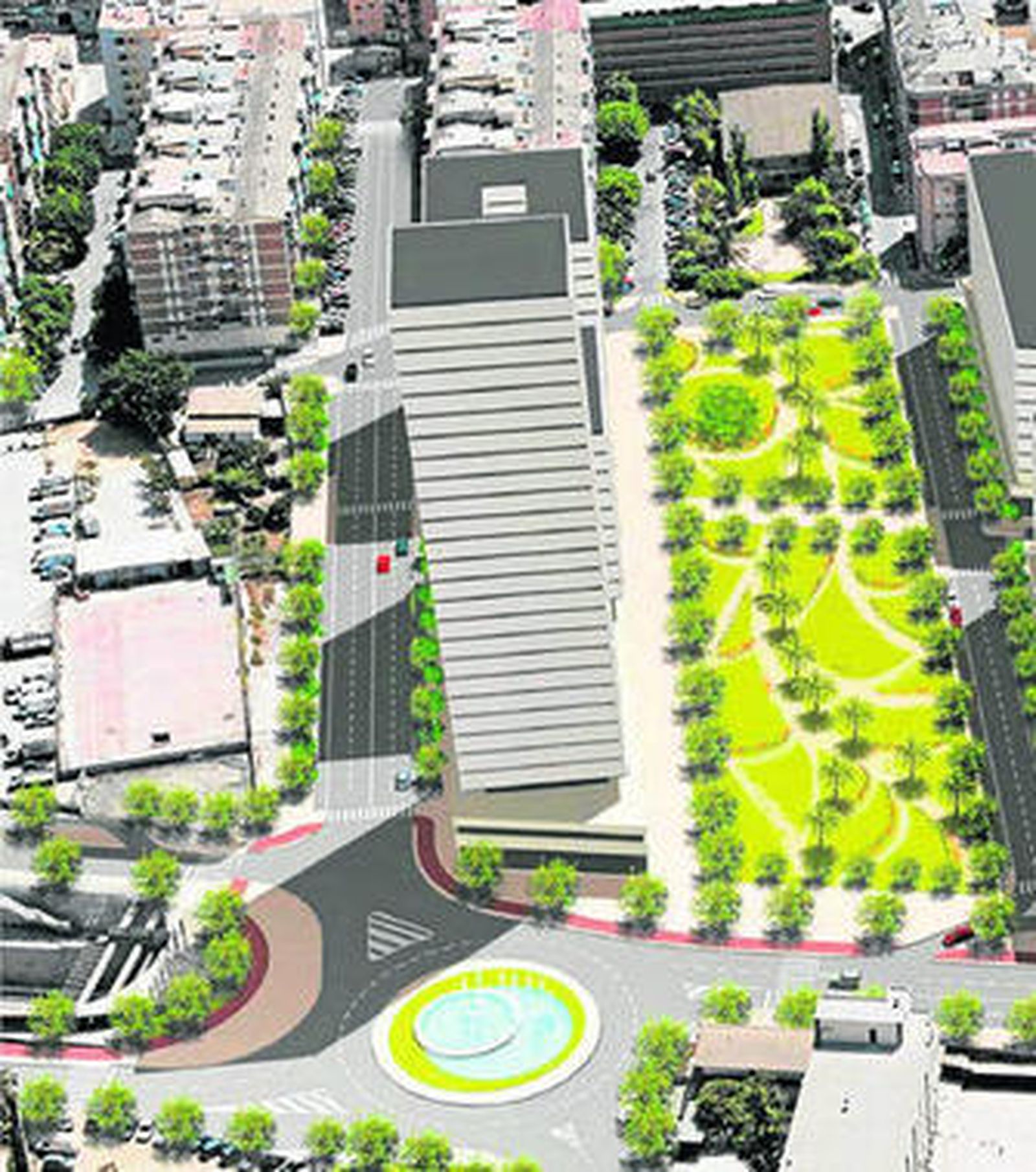 Recreación de la torre resultante tras la modificación del estudio de detalle facilitada por el Ayuntamiento.