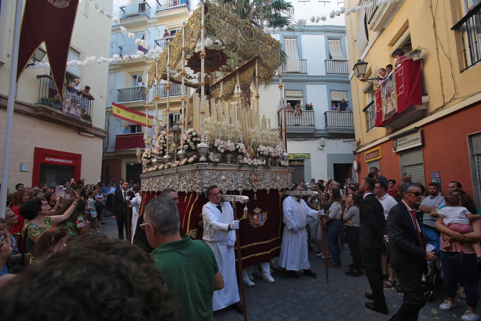 La Virgen de la Merced recorre Santa María en vísperas de su día La Virgen de la Merced recorre Santa María en vísperas de su día