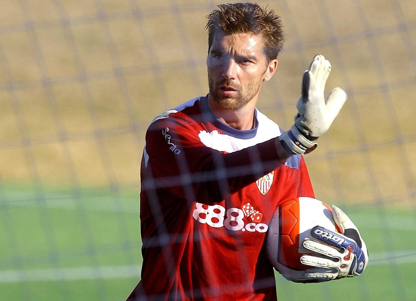 Morgan de Sanctis, durante su estancia en el Sevilla FC.