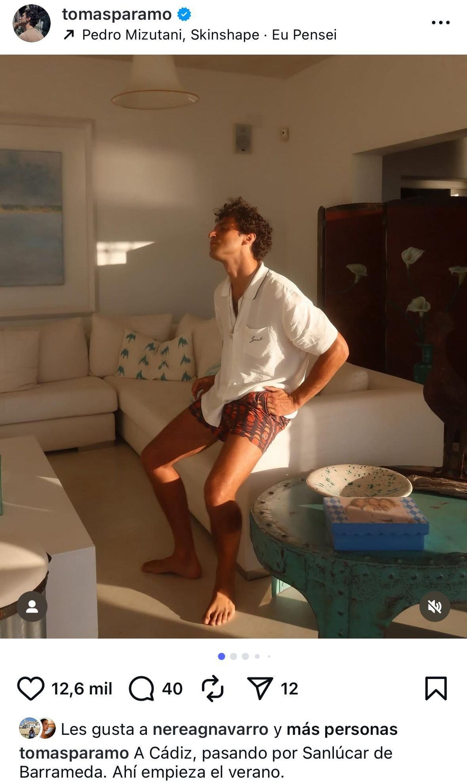 Tomás Páramo, en Sanlúcar.