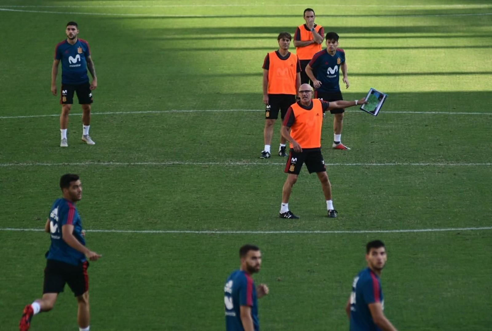Entrenamiento de la selección sub-21 en El Arcángel