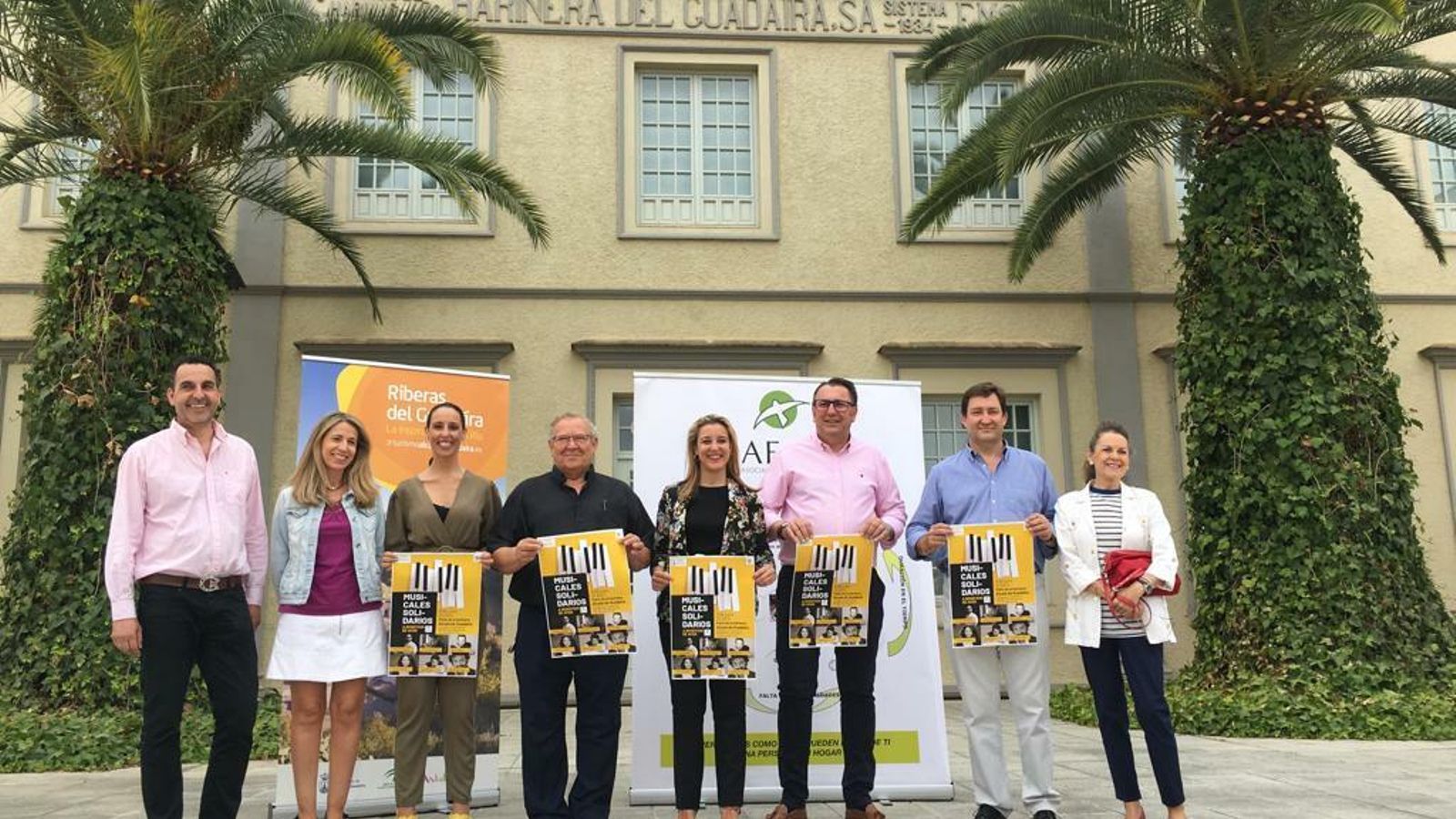 Presentación del musical que se representará el martes, 9 de julio, en la Harinera de Alcalá de Guadaíra.