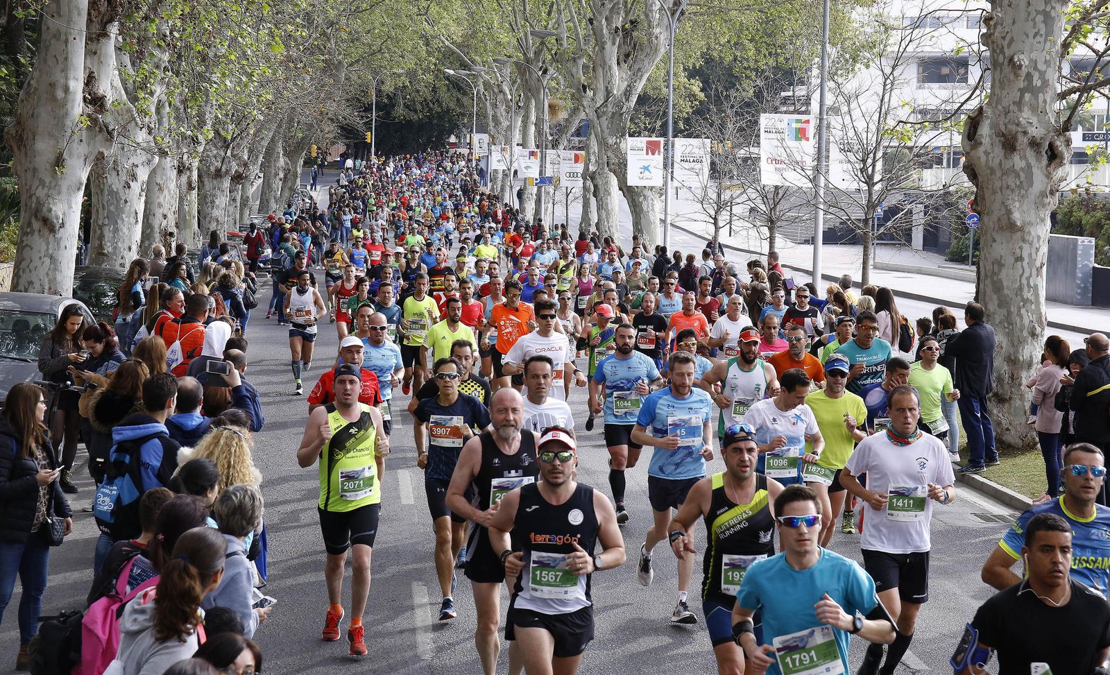 Imagen de una edición anterior de la Media Maratón de Málaga.