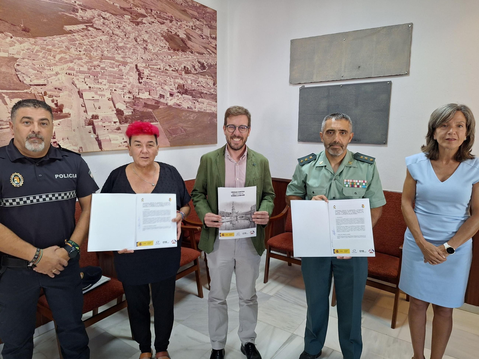 Francisco Toscano Rodero en la adhesión de El Saucejo al sistema VioGén