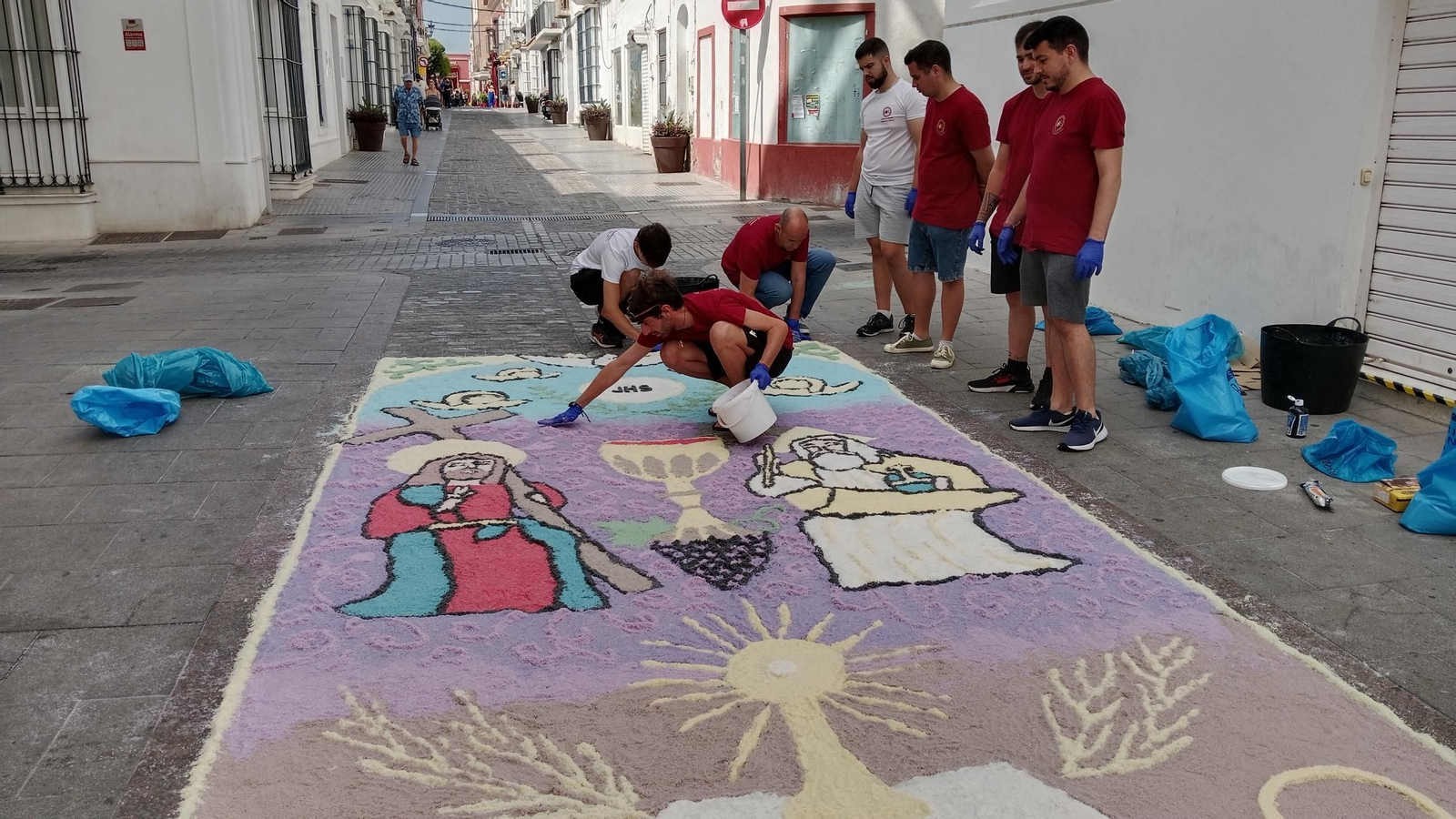 Altares y alfombras del Corpus en San Fernando: Medinaceli, primer premio