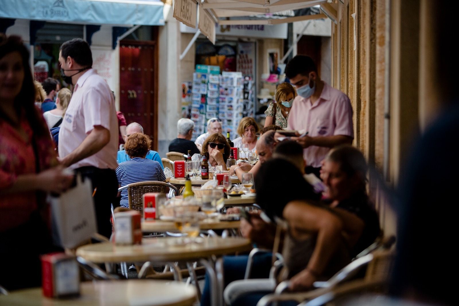 Una terraza de Cádiz.