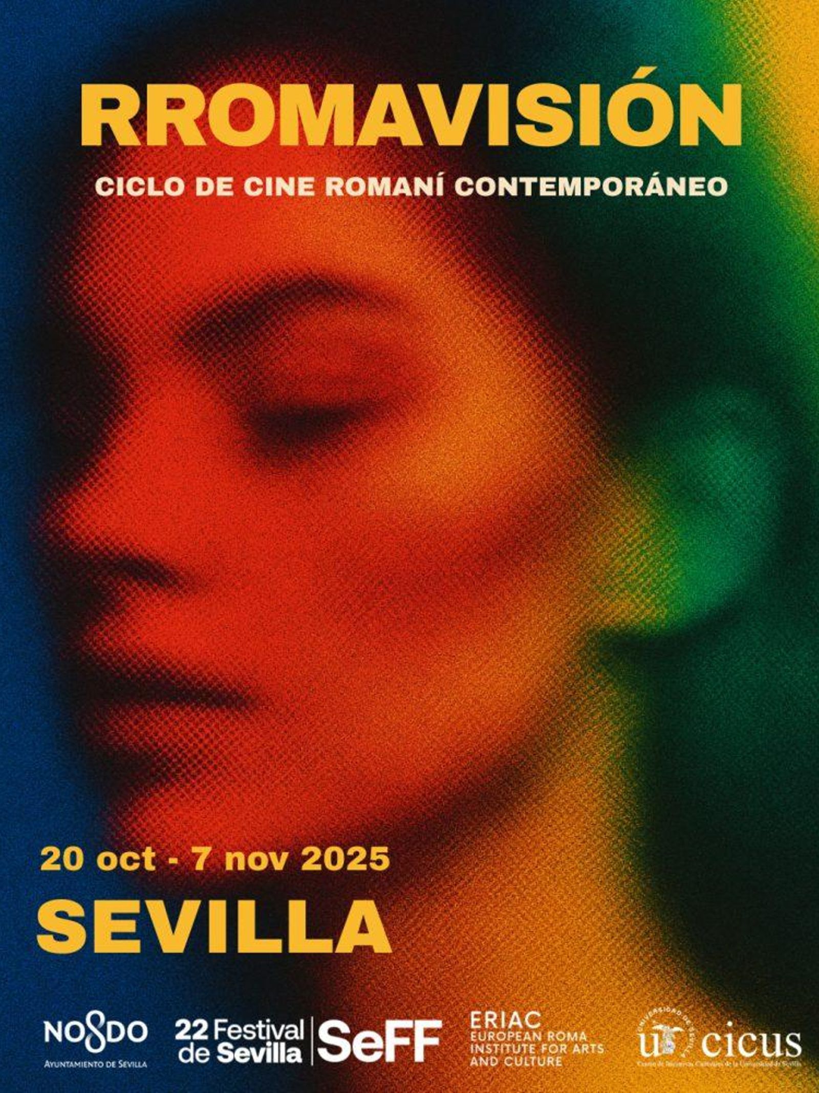 Cartel del ciclo 'RROMAVISIÓN'.