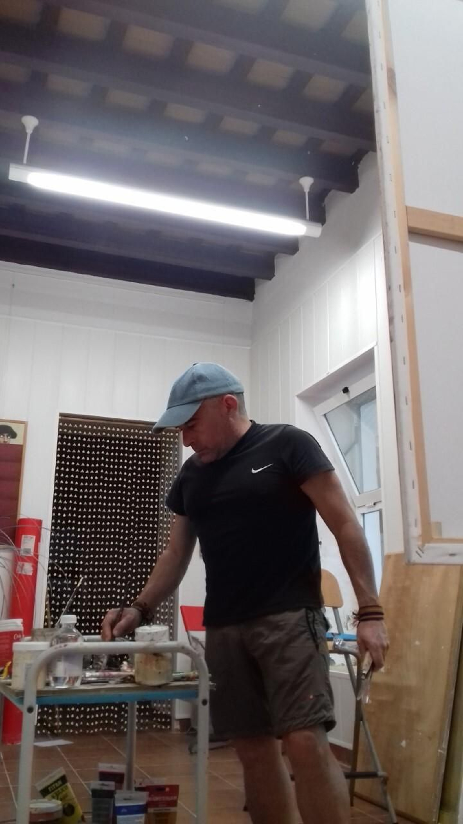 Jesús Rosa en su taller.