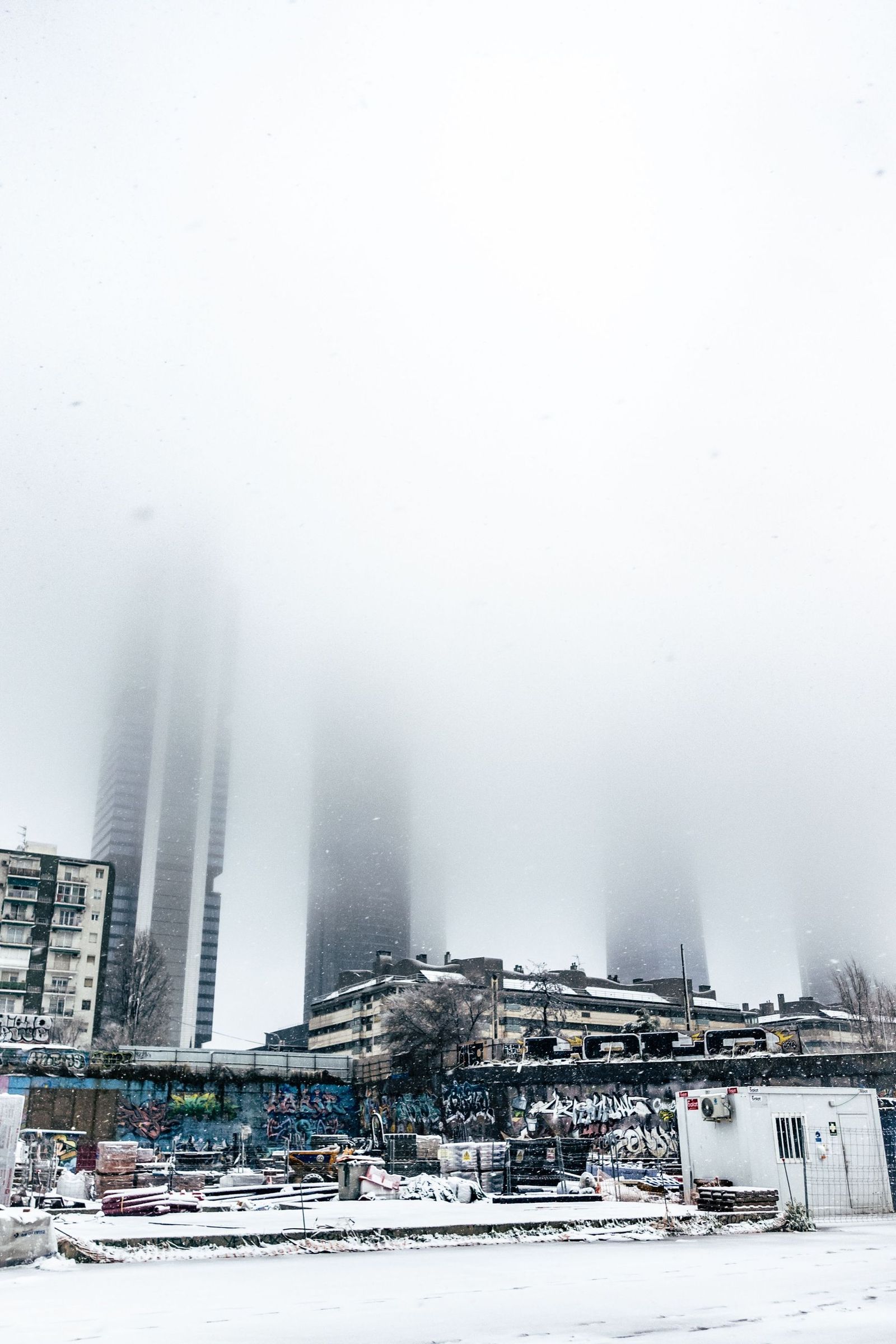 Imágenes de la nevada que ha dejado la borrasca Kristin en Madrid capital