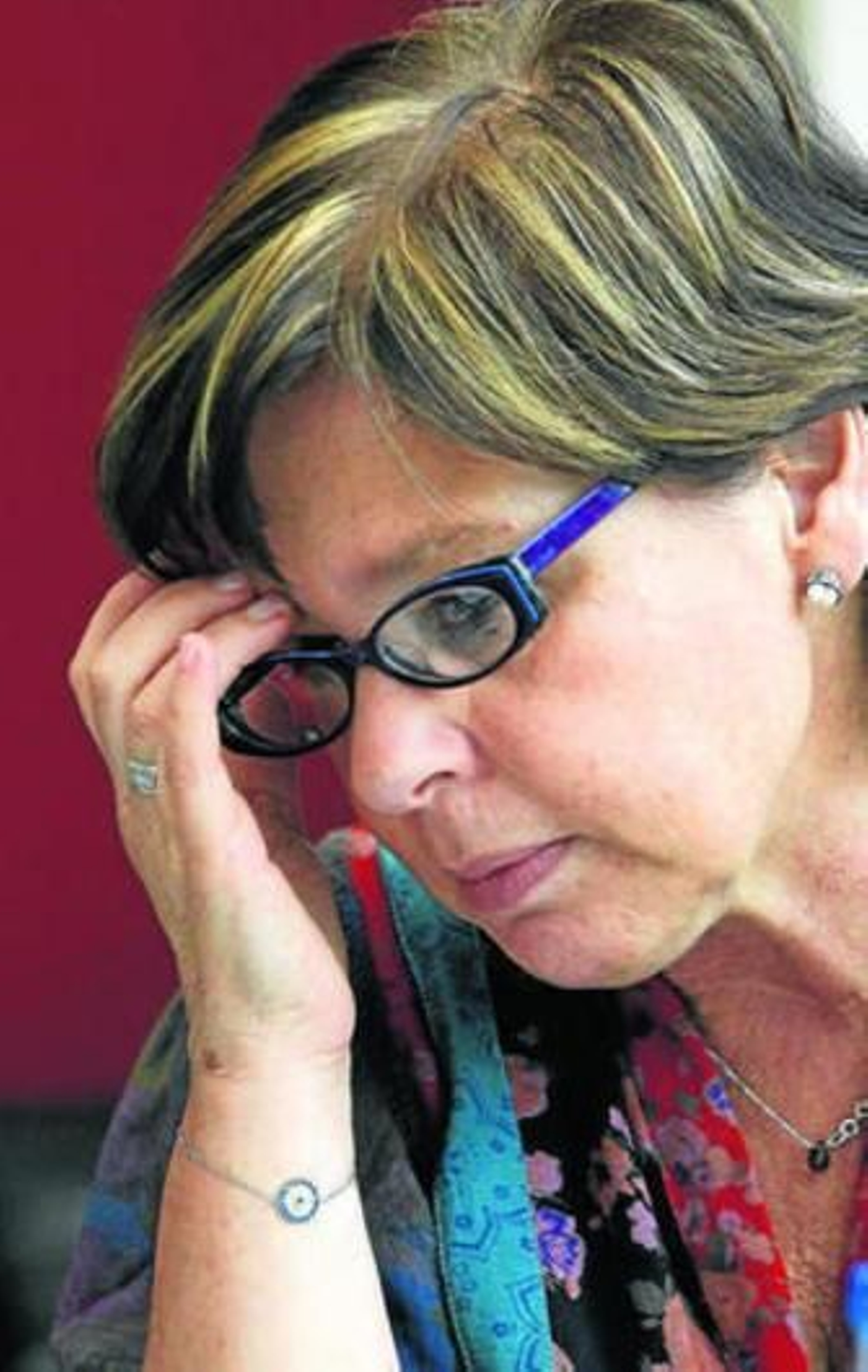 La colombiana Piedad Bonnett, en una visita reciente a Madrid.