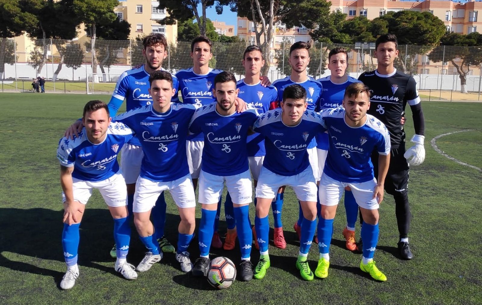 Formación inicial del San Fernando B en el encuentro ante el Balón.