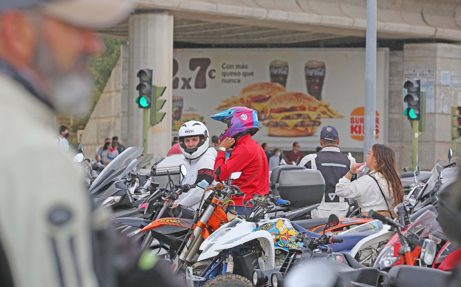 Gran ambiente en la exhibición del motor en Jerez