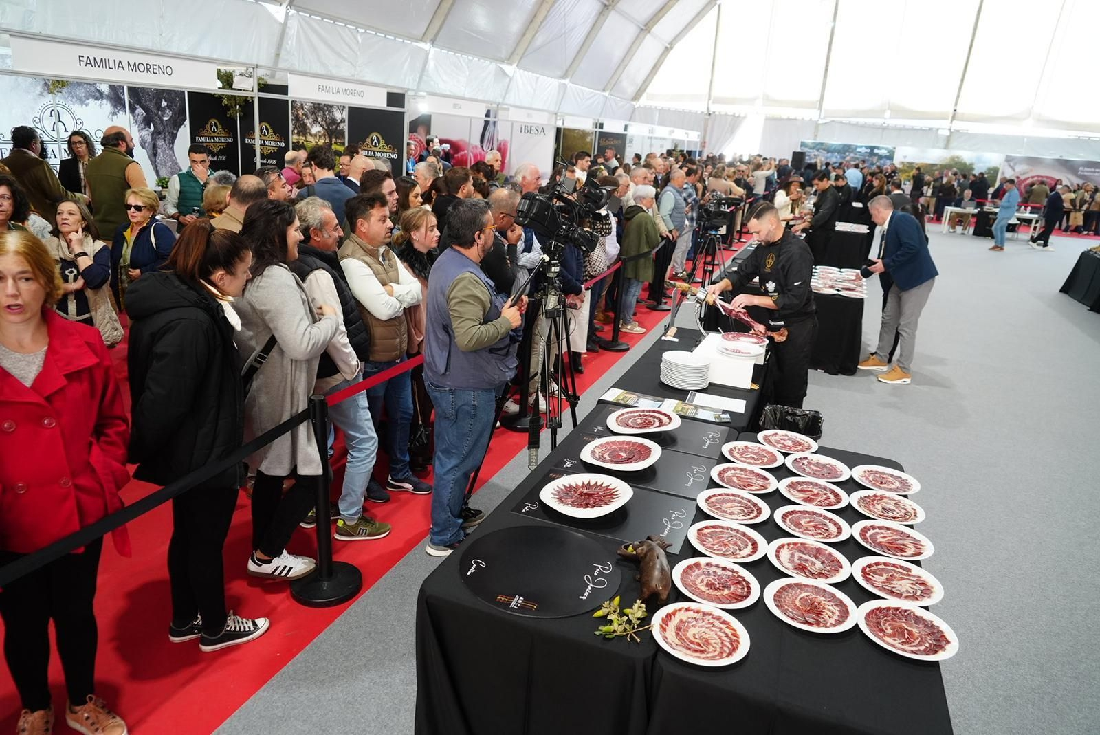 El último día de la Feria del Jamón 100% Ibérico de Los Pedroches