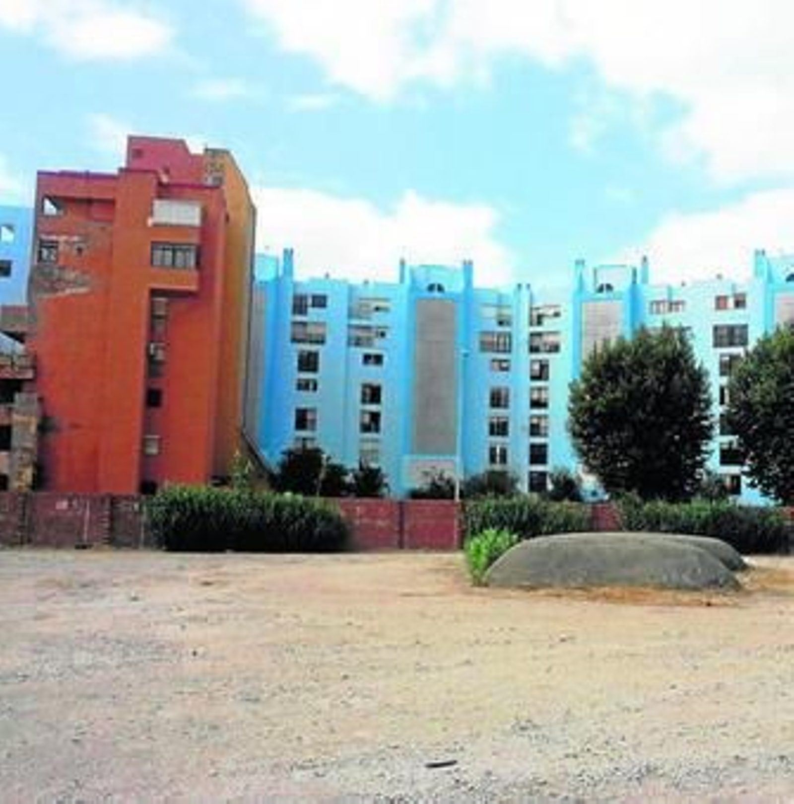 Imagen del solar donde se construirá el edificio de la Zona Franca.