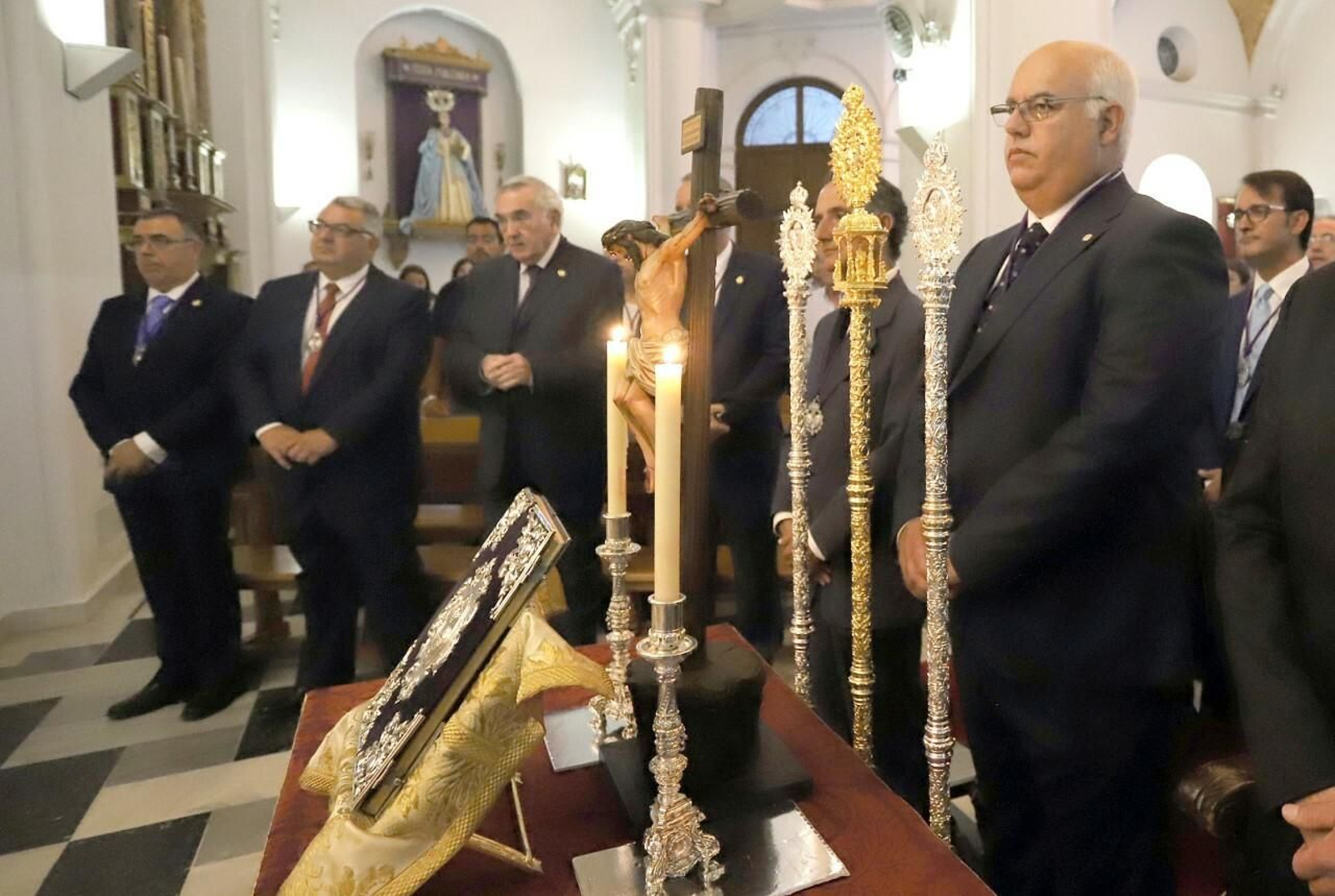 En primer término Marcos de la Corte en la toma de posesión
