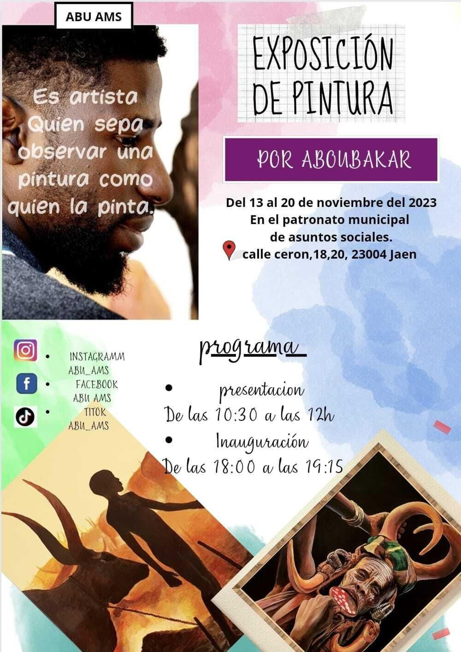 Cartel de la exposición que podrá verse durante una semana en Jaén.