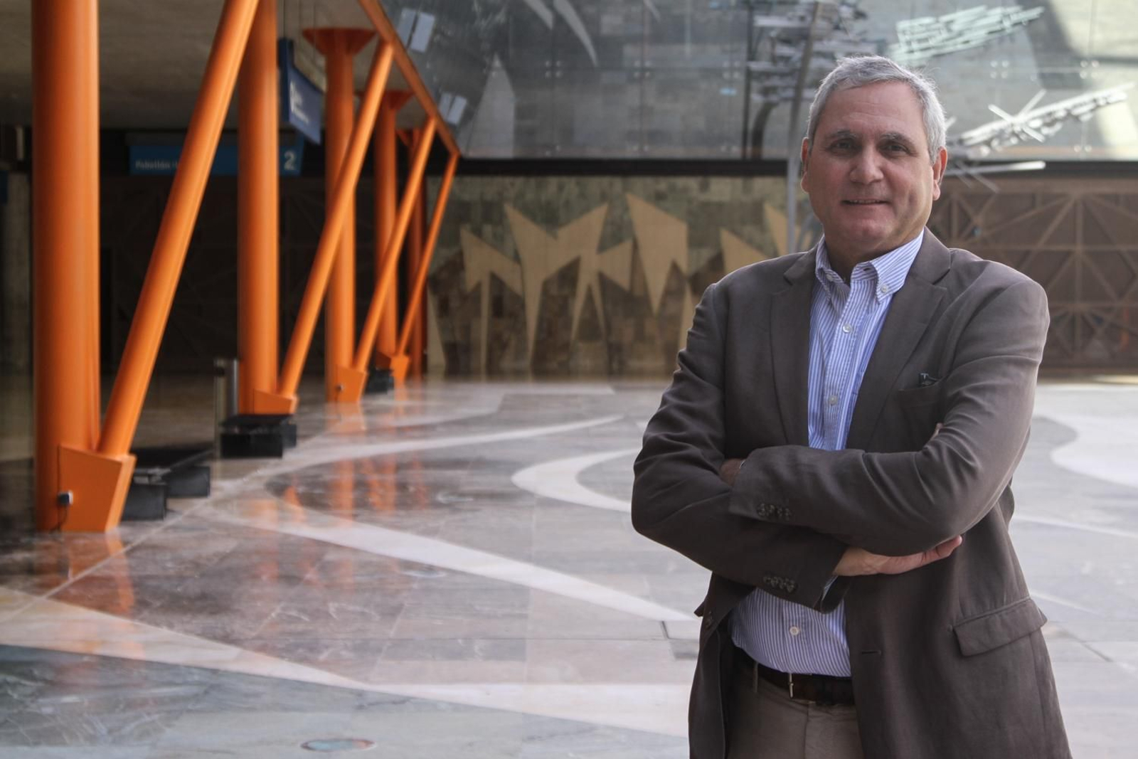 Juan Carlos Fernández momentos antes de la entrevista con este diario.