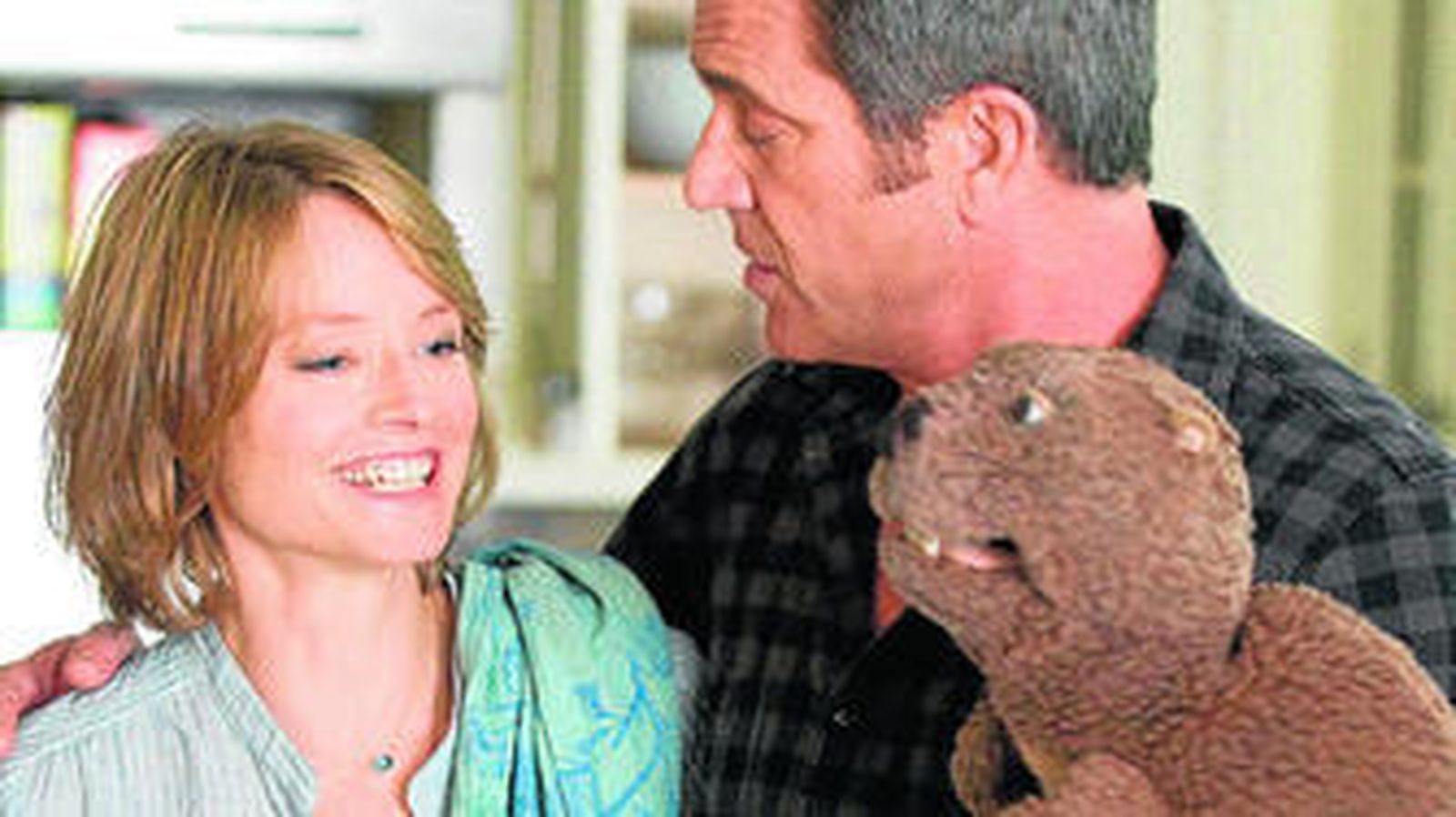 Jodie Foster y Mel Gibson, la pareja protagonista de la película.