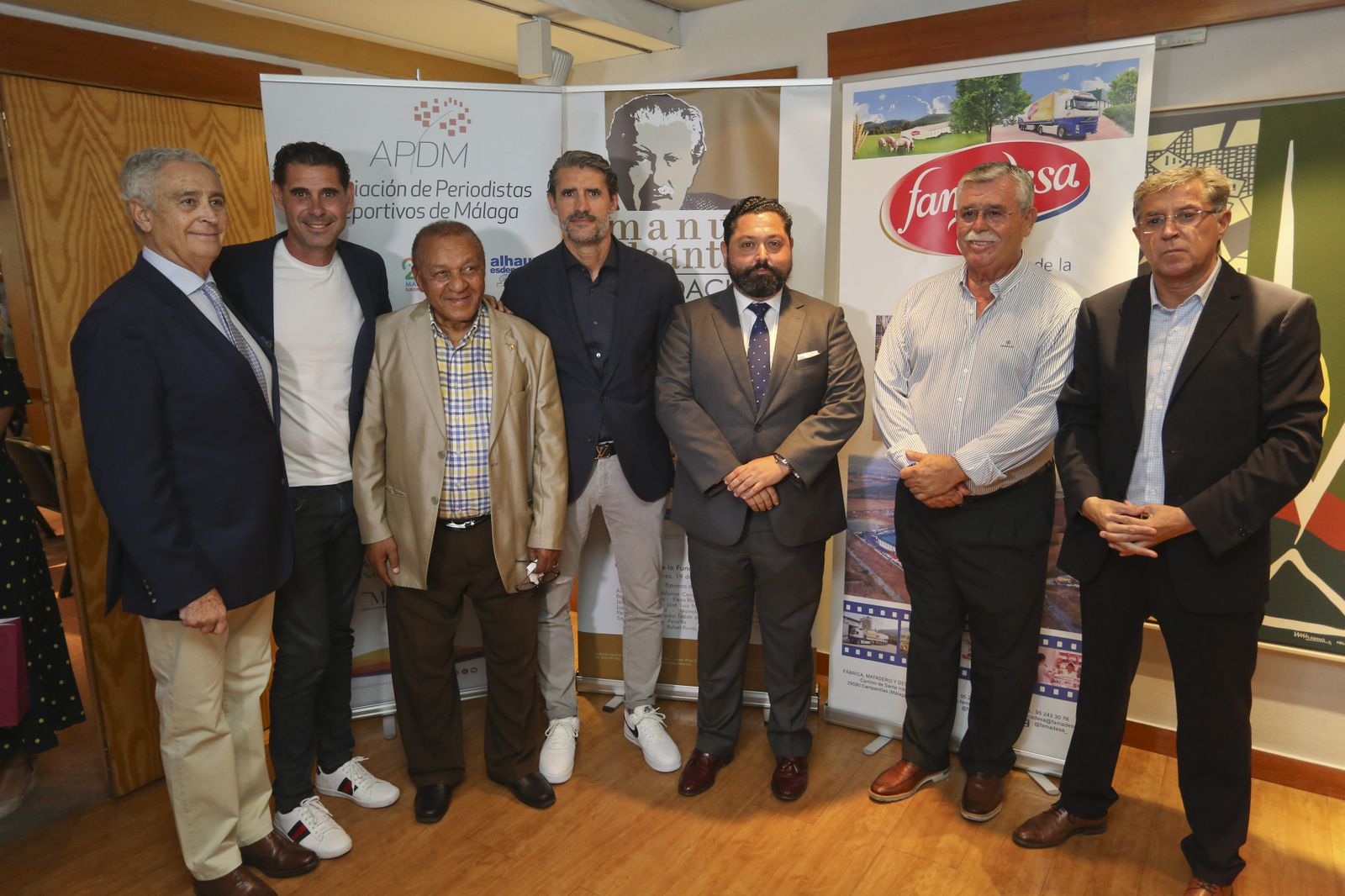 Las fotos de Fernando Hierro y Berni Rodríguez en el encuentro 'Cultura y Deporte'