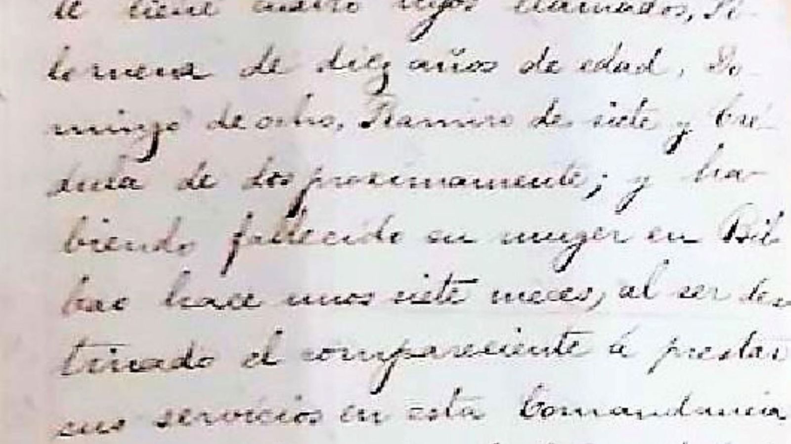 Extracto del documento que recoge datos de la familia del carabinero Castroviejo.