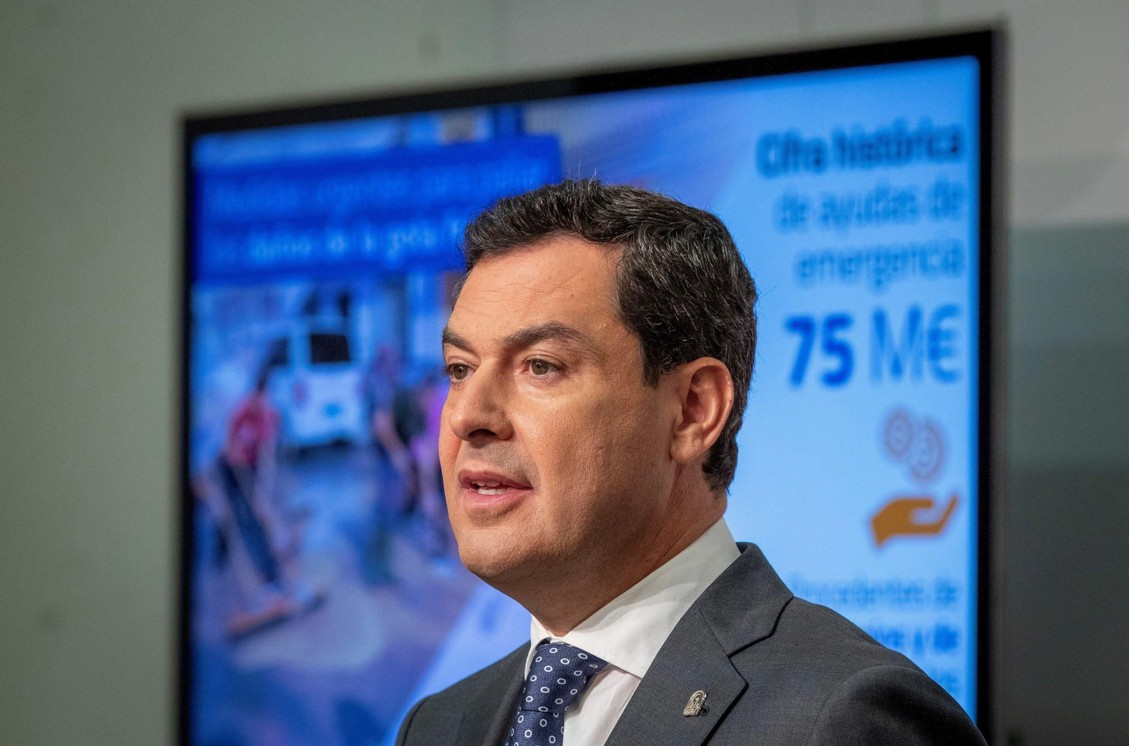 El presidente de la Junta anuncia un paquete de ayudas de emergencia por las últimas lluvias.