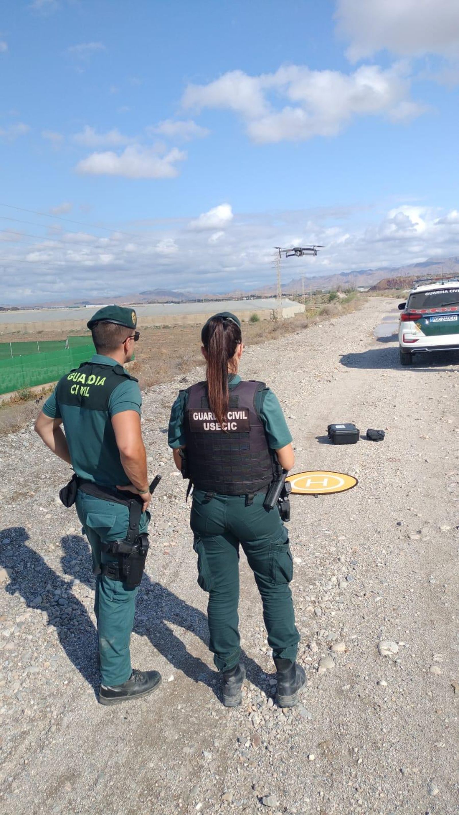 Dispositivo de búsqueda desplegado en Cuevas.