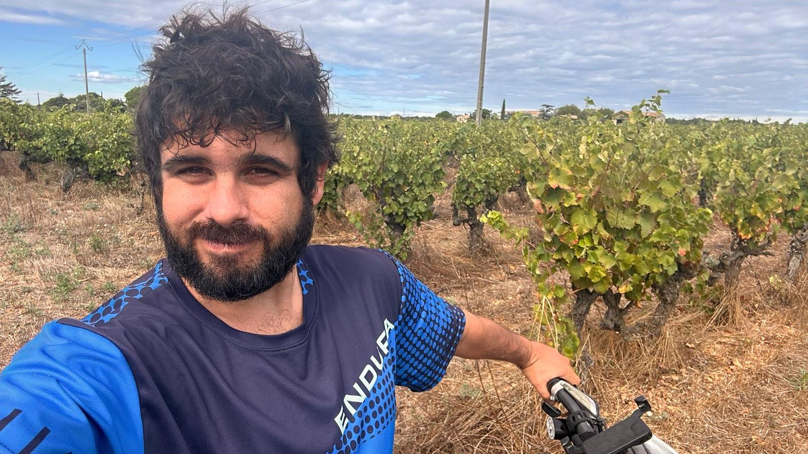 Germán Teca cerca de Montpellier, ciudad del sur de Francia